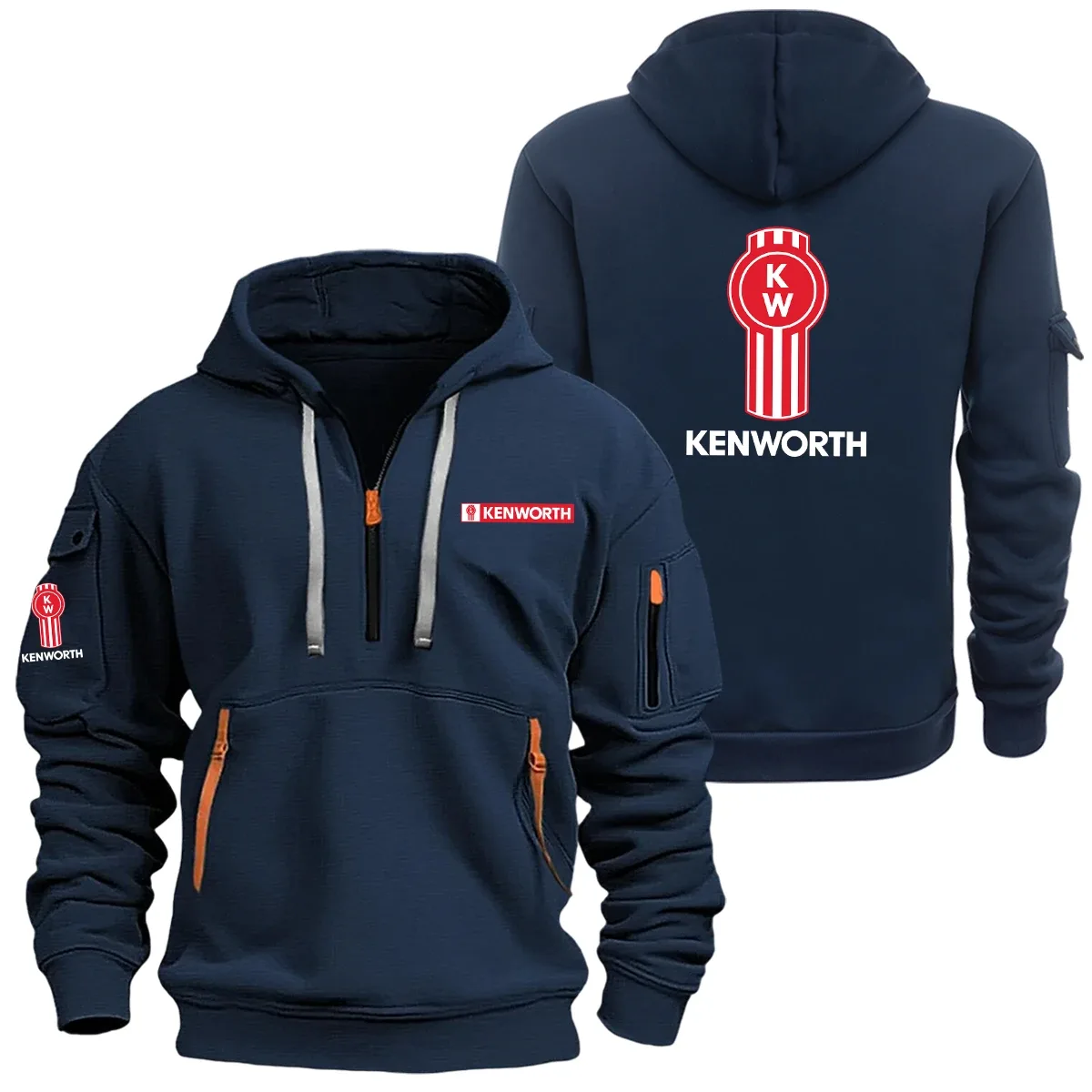 Kenworth Exclusive Logo Half Zipper Hoodie SNOVHHZ25KWZZ – Kenworth Hoodie