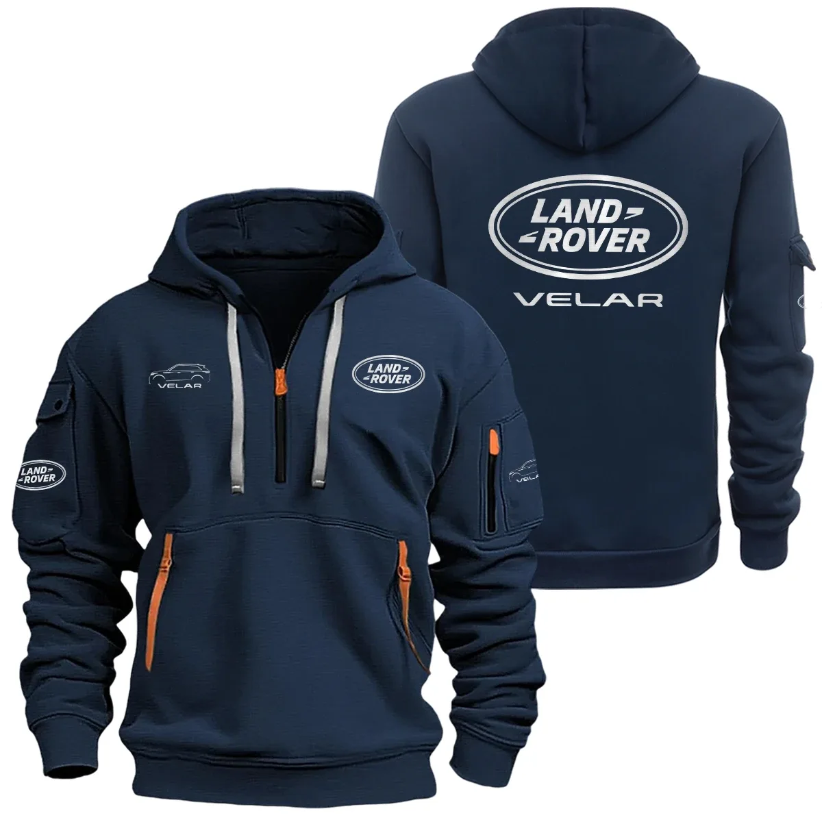 Range Rover Velar Half Zipper Hoodie SNOVHHZ25LRRRV – Range Rover Velar Hoodie