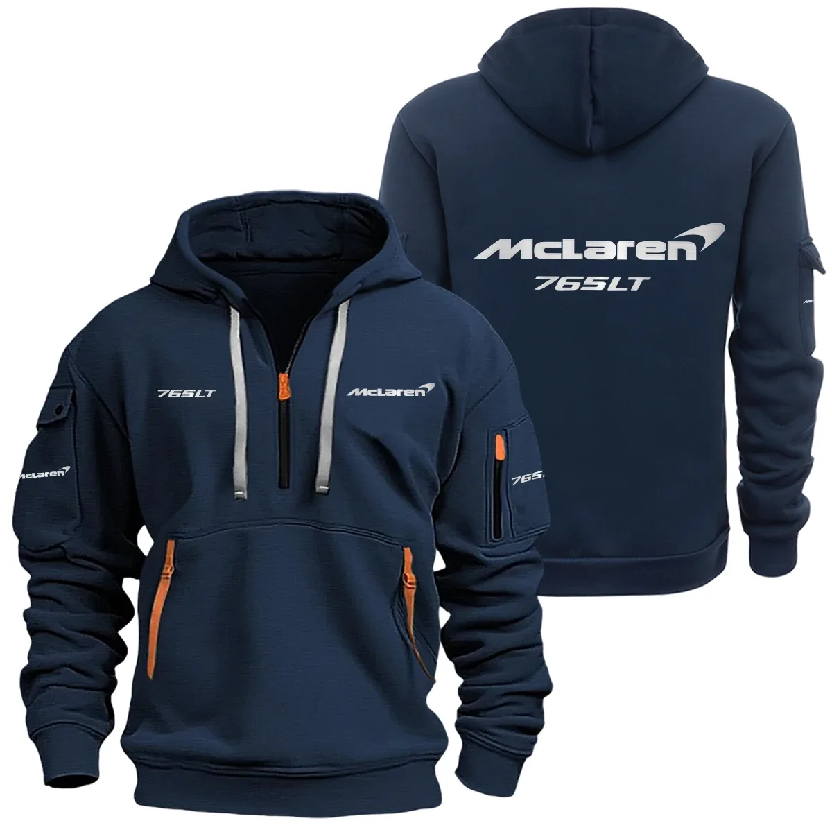 McLaren 765LT Half Zipper Hoodie SNOVHHZ25McL765LT – McLaren 765LT Hoodie