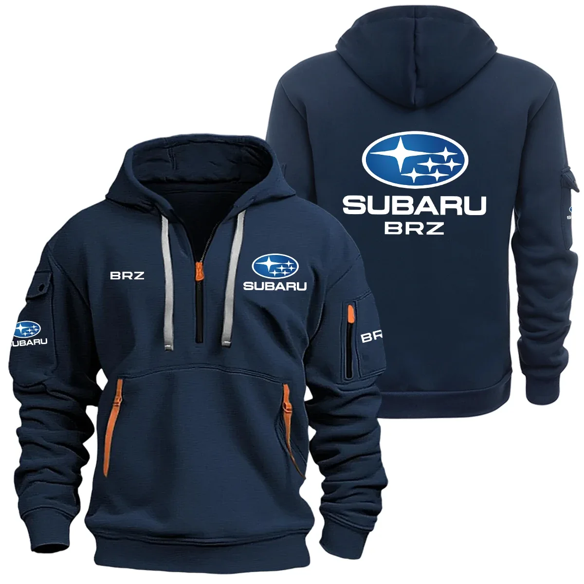 Subaru BRZ Half Zipper Hoodie SNOVHHZ25SUBRZ – Subaru BRZ Hoodie