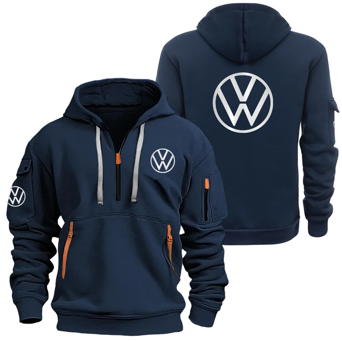 Volkswagen Exclusive Logo Half Zipper Hoodie SNOVHHZ25VWZZ – Volkswagen Hoodie