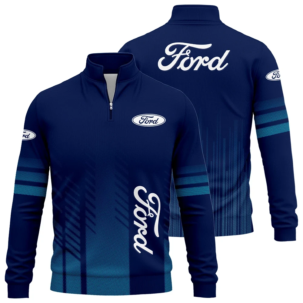 Ford Exclusive Logo Quarter-Zip Sweatshirt SNOVQTS01F1ZZ – Ford Sweatshirt