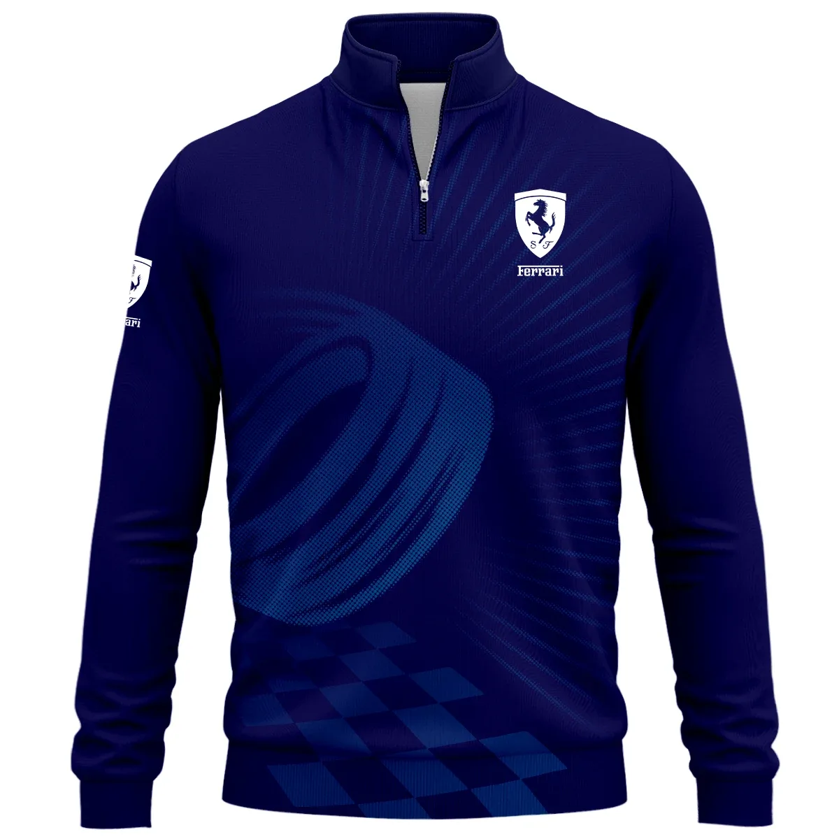 Ferrari Exclusive Logo Quarter-Zip Sweatshirt SNOVQTS05FIZZ – Ferrari Sweatshirt Ferrari Exclusive Logo Quarter-Zip Sweatshirt SNOVQTS05FIZZ – Ferrari Sweatshirt