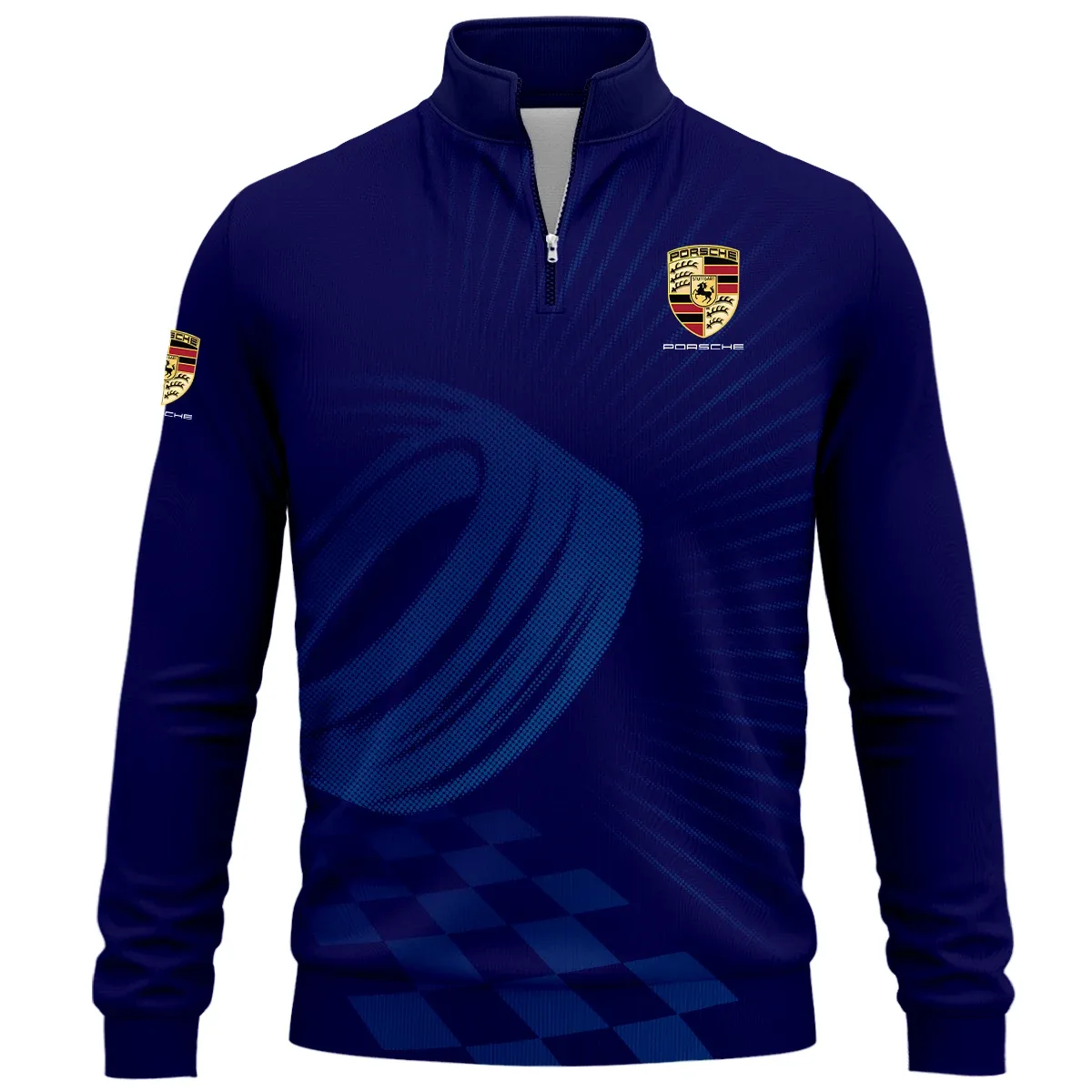 Porsche Exclusive Logo Quarter-Zip Sweatshirt SNOVQTS05POSZZ – Porsche Sweatshirt