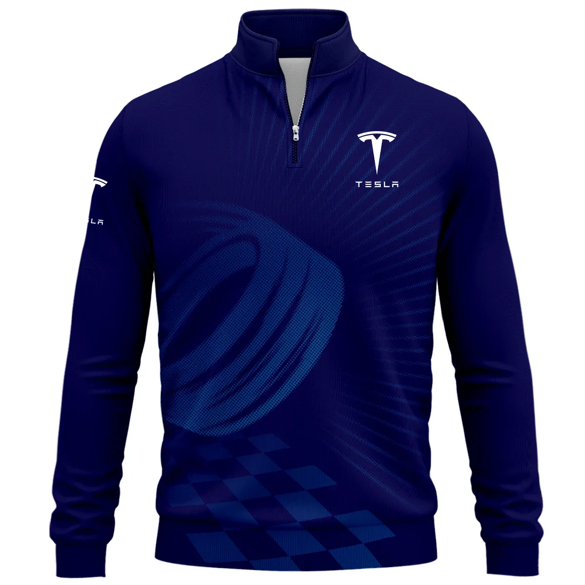 Tesla Exclusive Logo Quarter-Zip Sweatshirt SNOVQTS05TLZZ – Tesla Sweatshirt