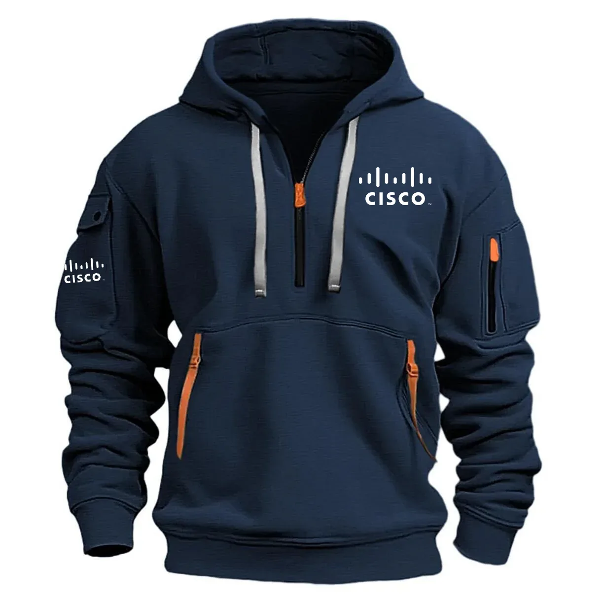 Cisco Systems Exclusive Logo Half Zipper Hoodie TOTTHHZ1012CSZ – Cisco Systems Hoodie