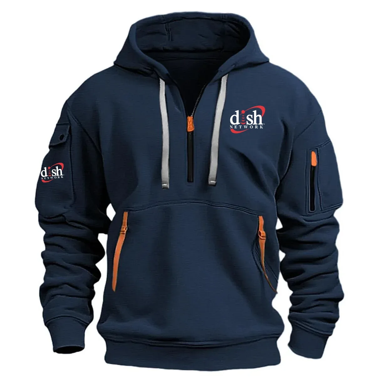 Dish Network Exclusive Logo Half Zipper Hoodie TOTTHHZ1012DNZ – Dish Network Hoodie Dish Network Exclusive Logo Half Zipper Hoodie TOTTHHZ1012DNZ – Dish Network Hoodie