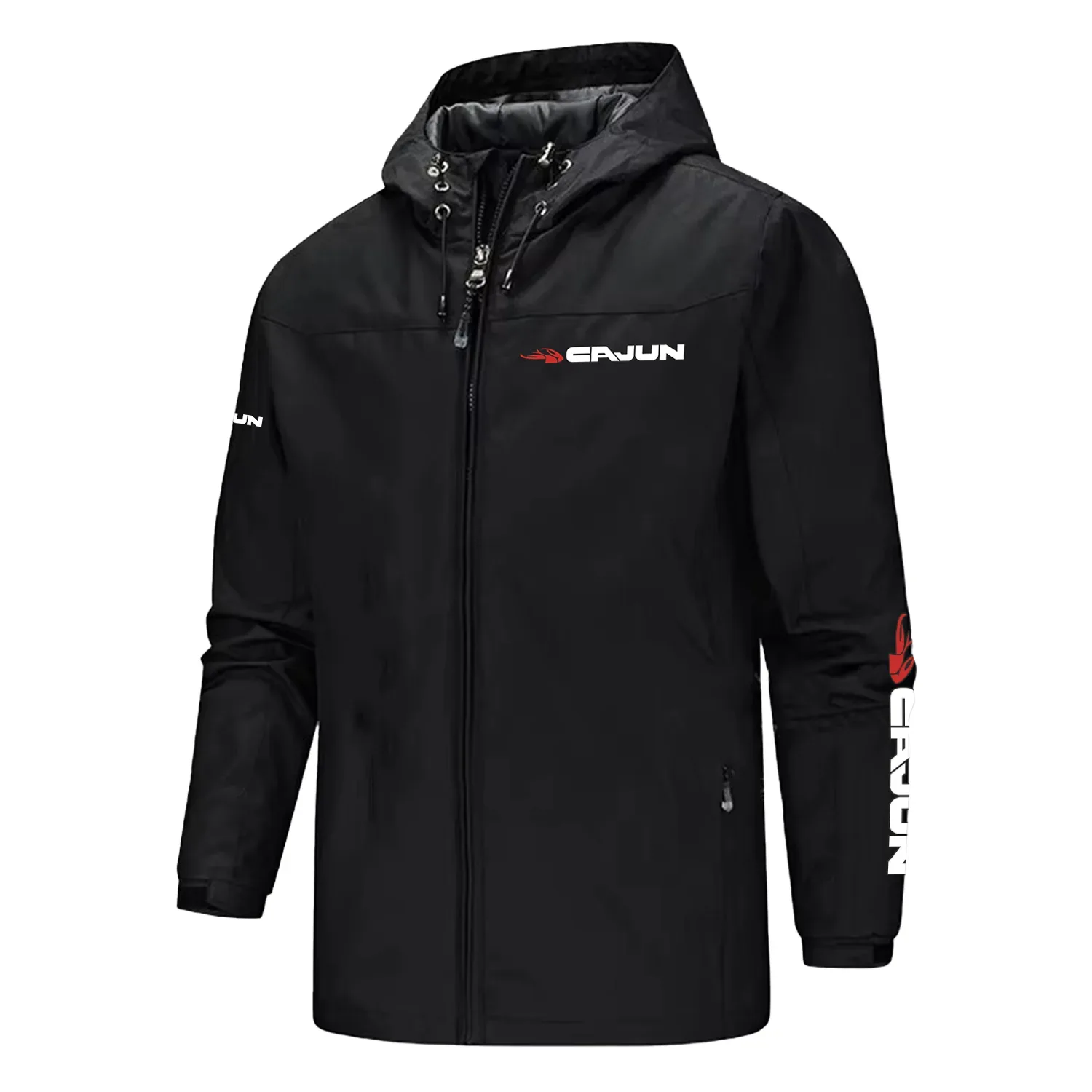 Cajun Exclusive Logo Softshell Rain Jacket, Waterproof, Breathable, Windbreaker Jacket TTFS2DRJ11501CJZ – Cajun Gift