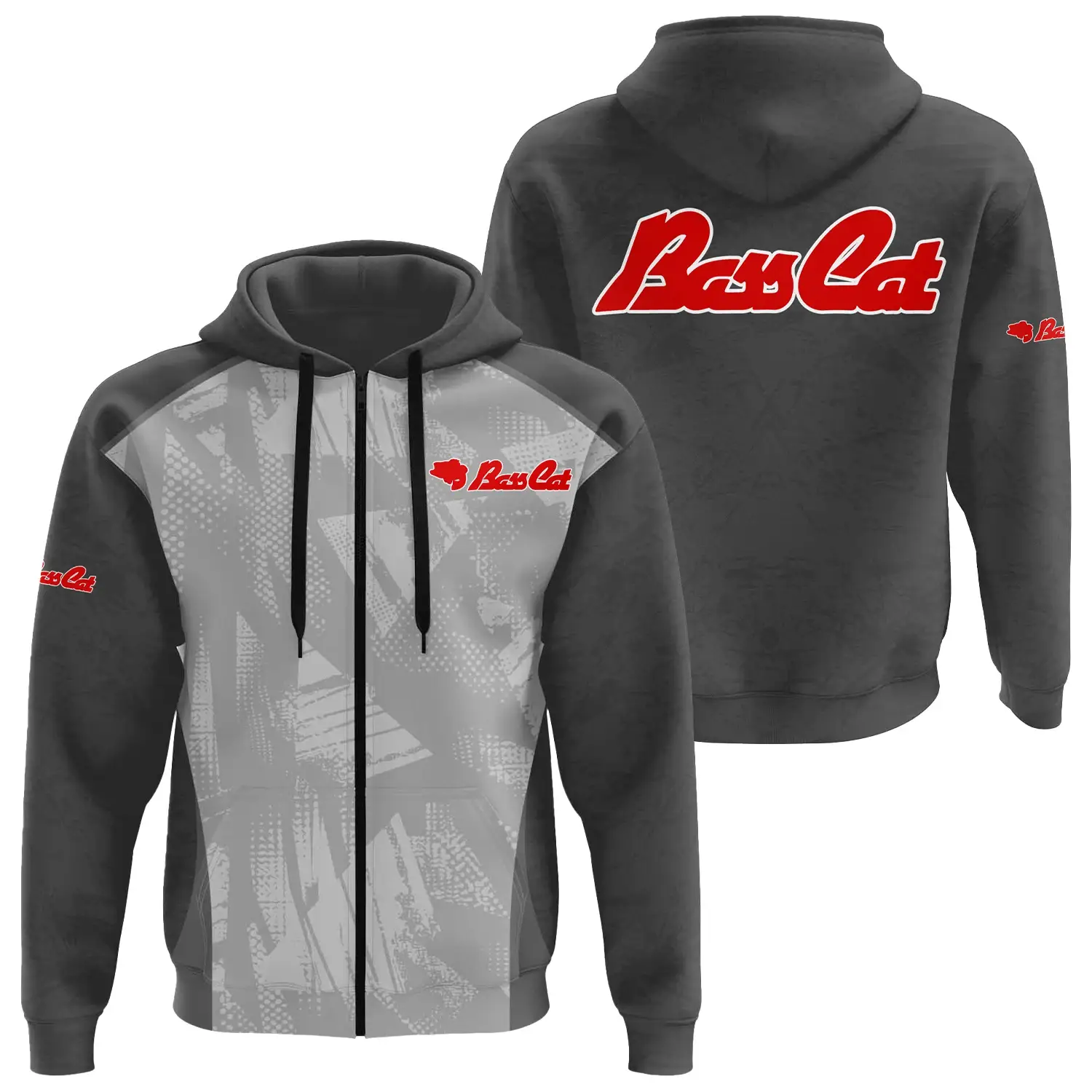 Bass Cat Exclusive Logo Zipper Hoodie TTFSHDZ3D081910BCZ – Bass Cat Hoodie