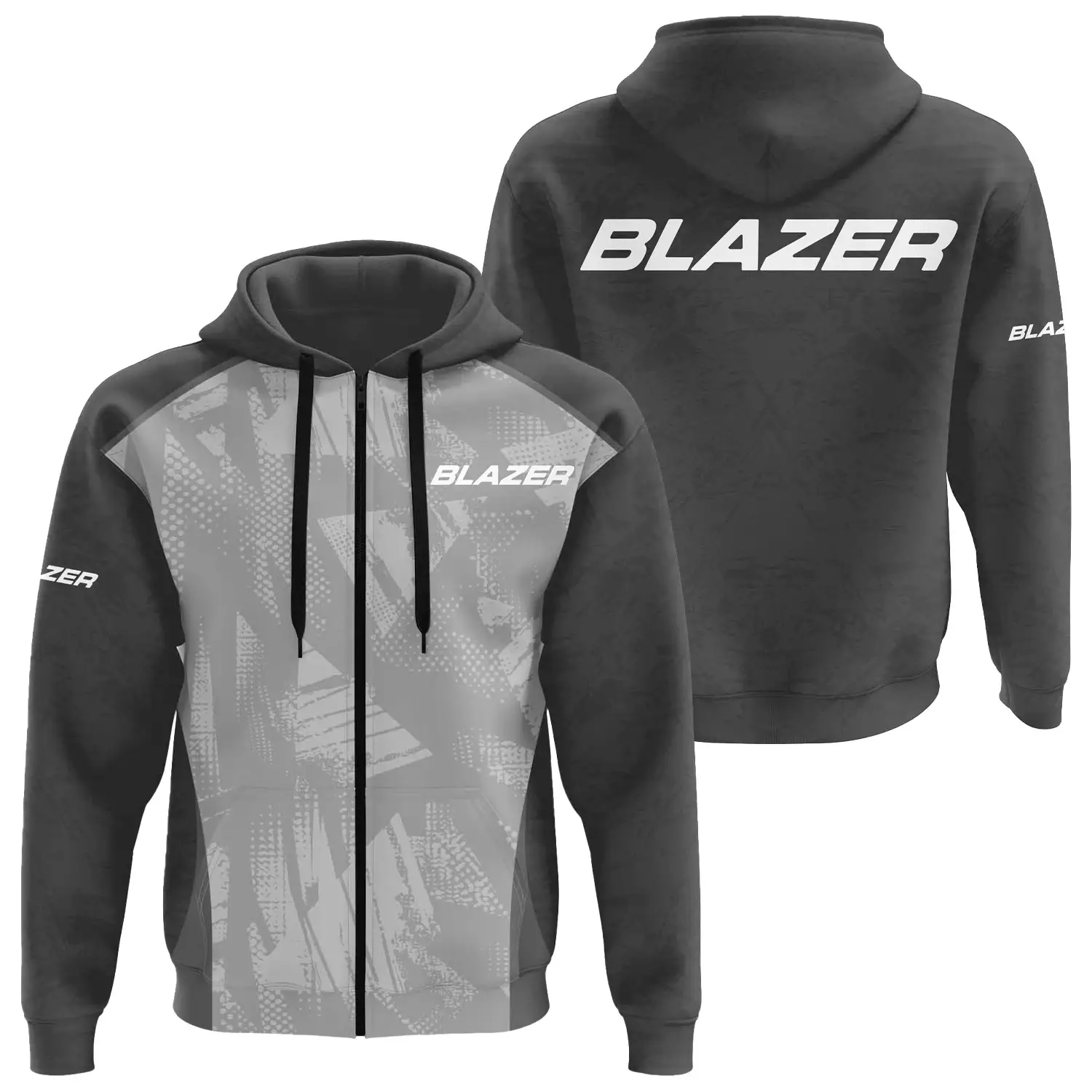 Blazer Exclusive Logo Zipper Hoodie TTFSHDZ3D081910BLZ – Blazer Hoodie