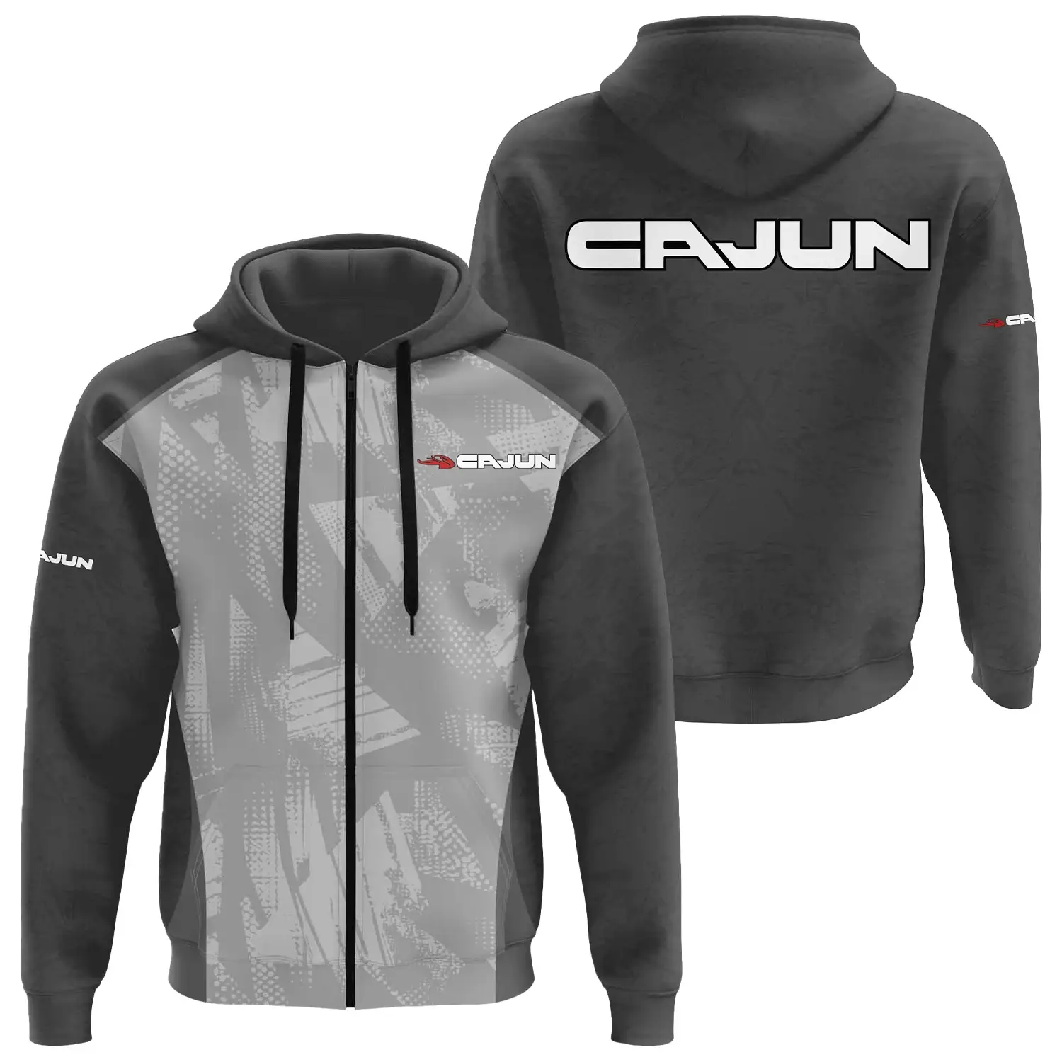 Cajun Exclusive Logo Zipper Hoodie TTFSHDZ3D081910CJZ – Cajun Hoodie
