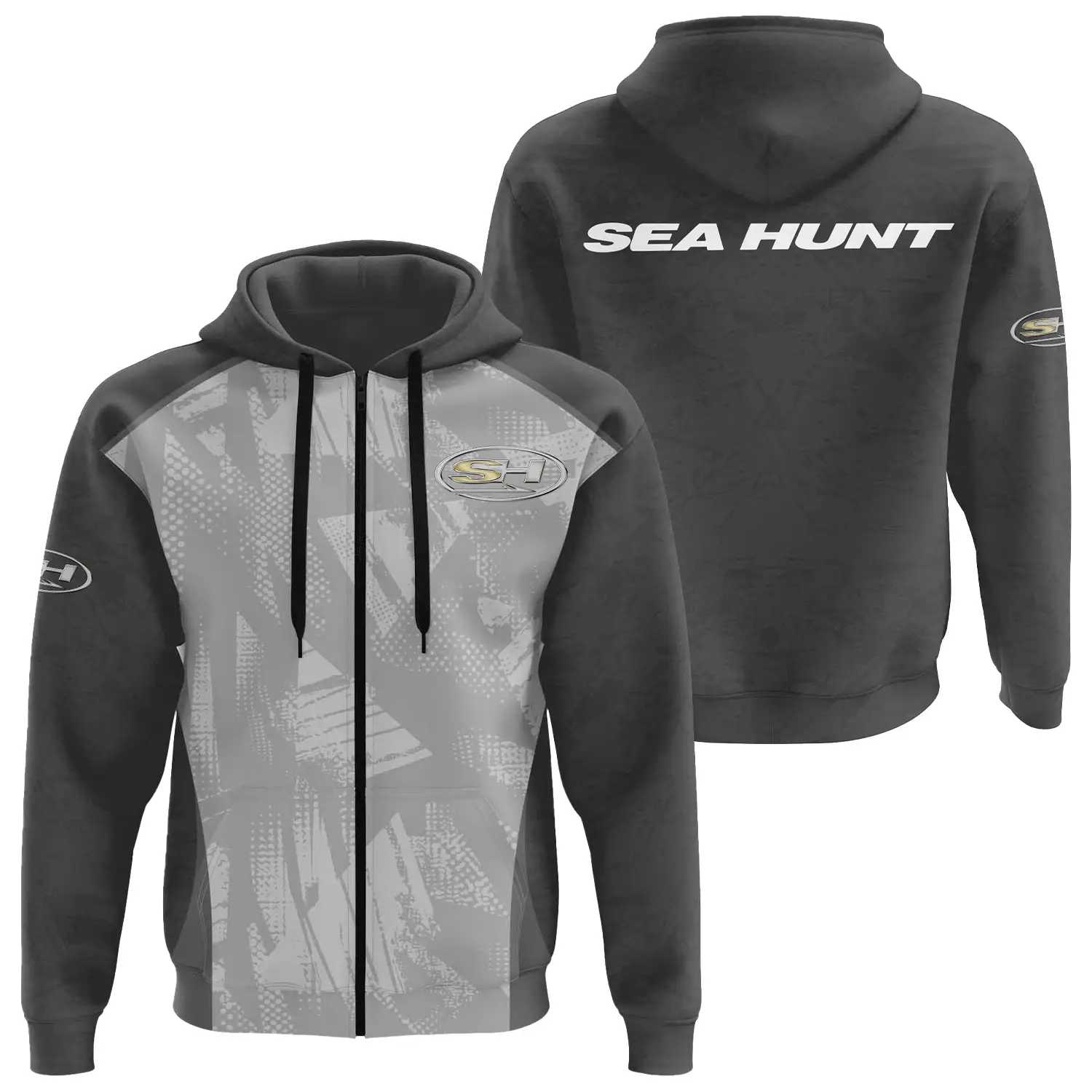 Sea Hunt Exclusive Logo Zipper Hoodie TTFSHDZ3D081910SEZ – Sea Hunt Hoodie