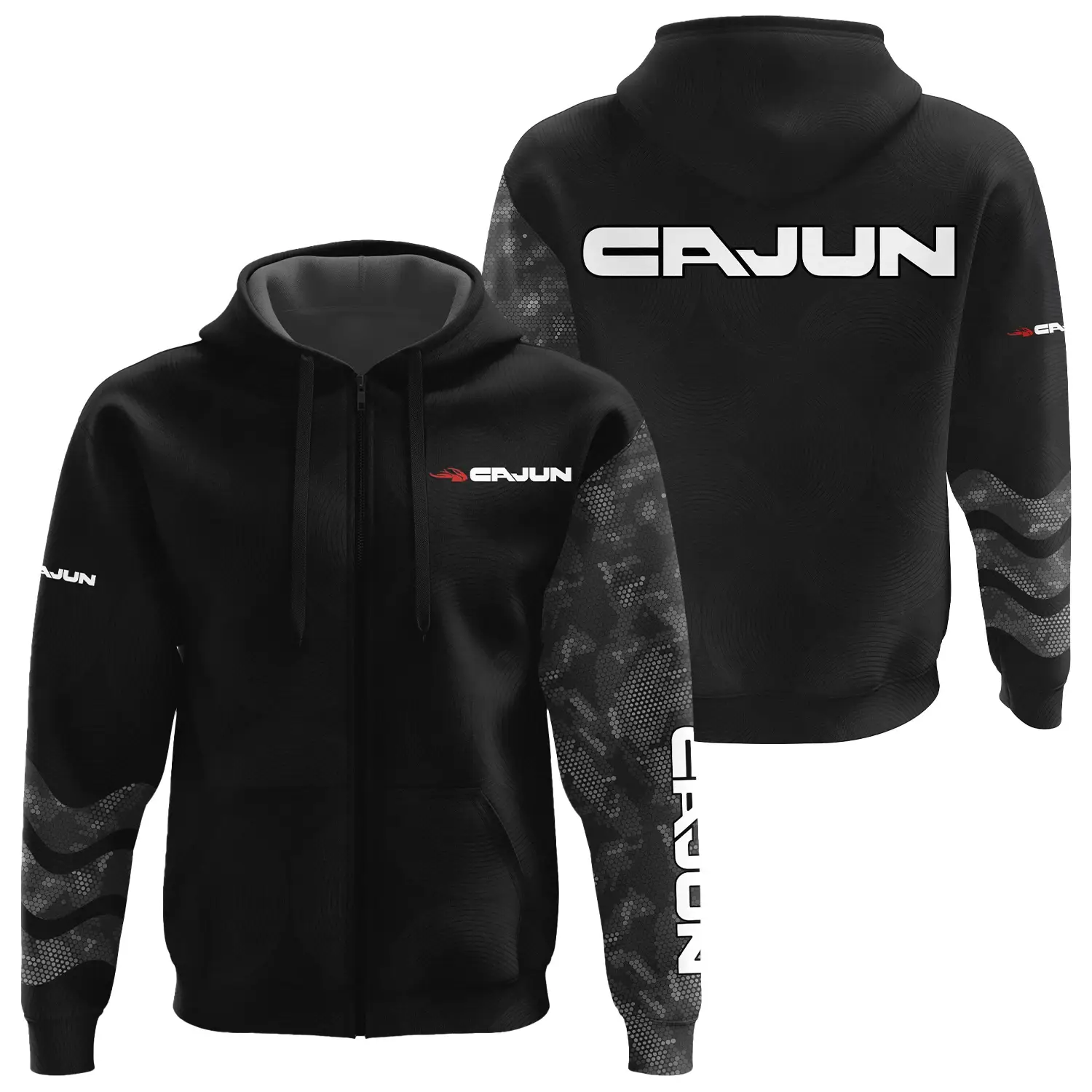 Cajun Exclusive Logo Zipper Hoodie TTFSHDZ3D081911CJZ – Cajun Hoodie