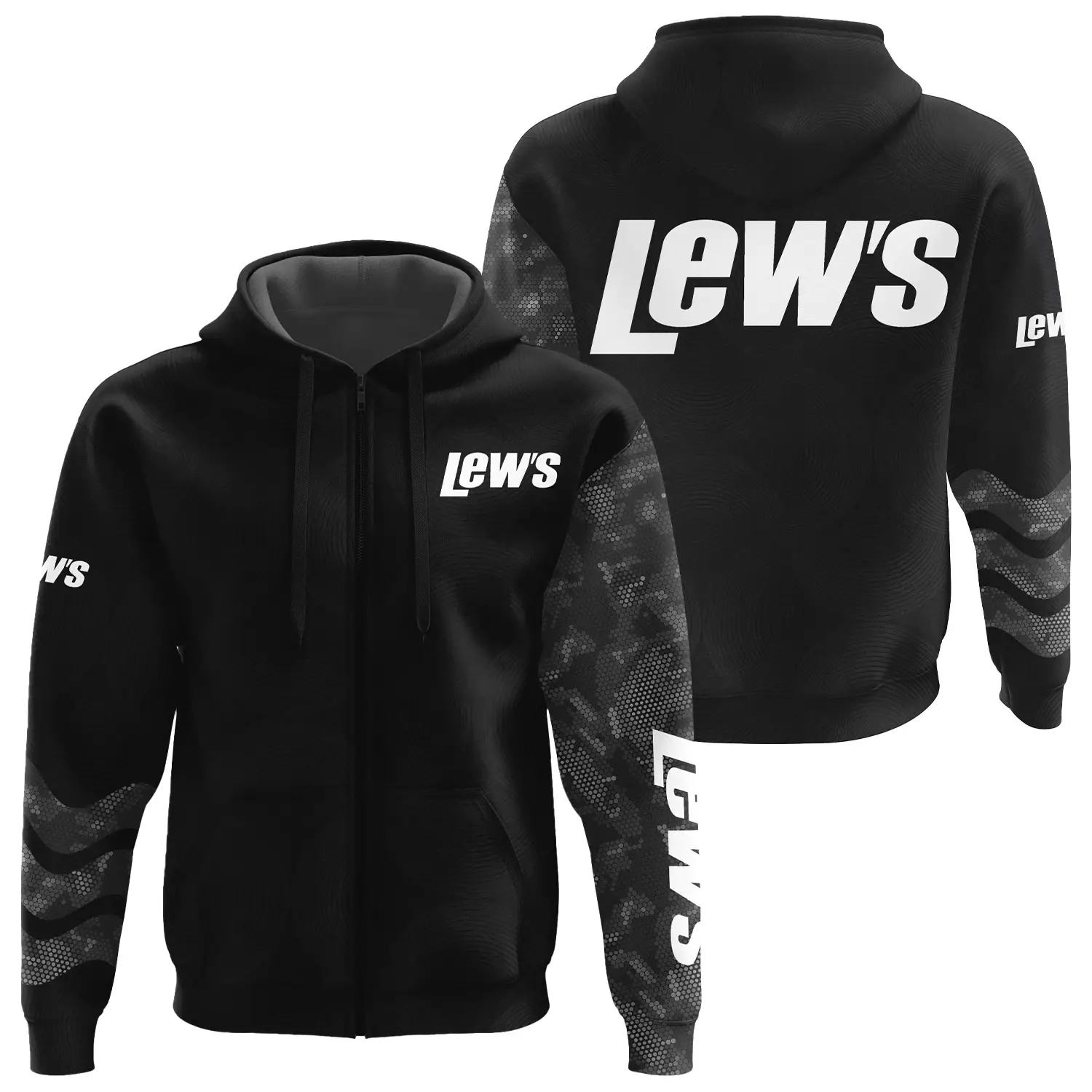 Lew’s Exclusive Logo Zipper Hoodie TTFSHDZ3D081911LSZ – Lew’s Hoodie
