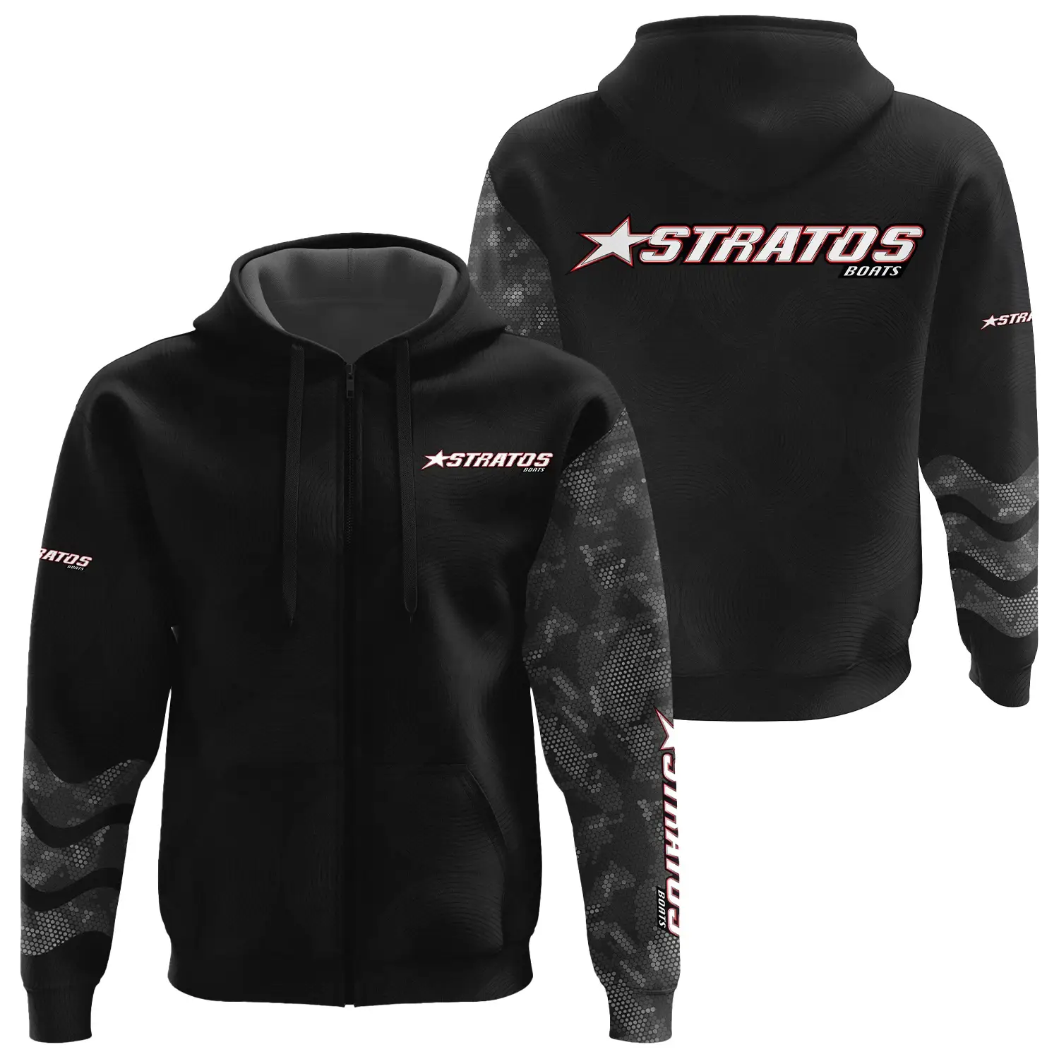 Stratos Exclusive Logo Zipper Hoodie TTFSHDZ3D081911SAZ – Stratos Hoodie