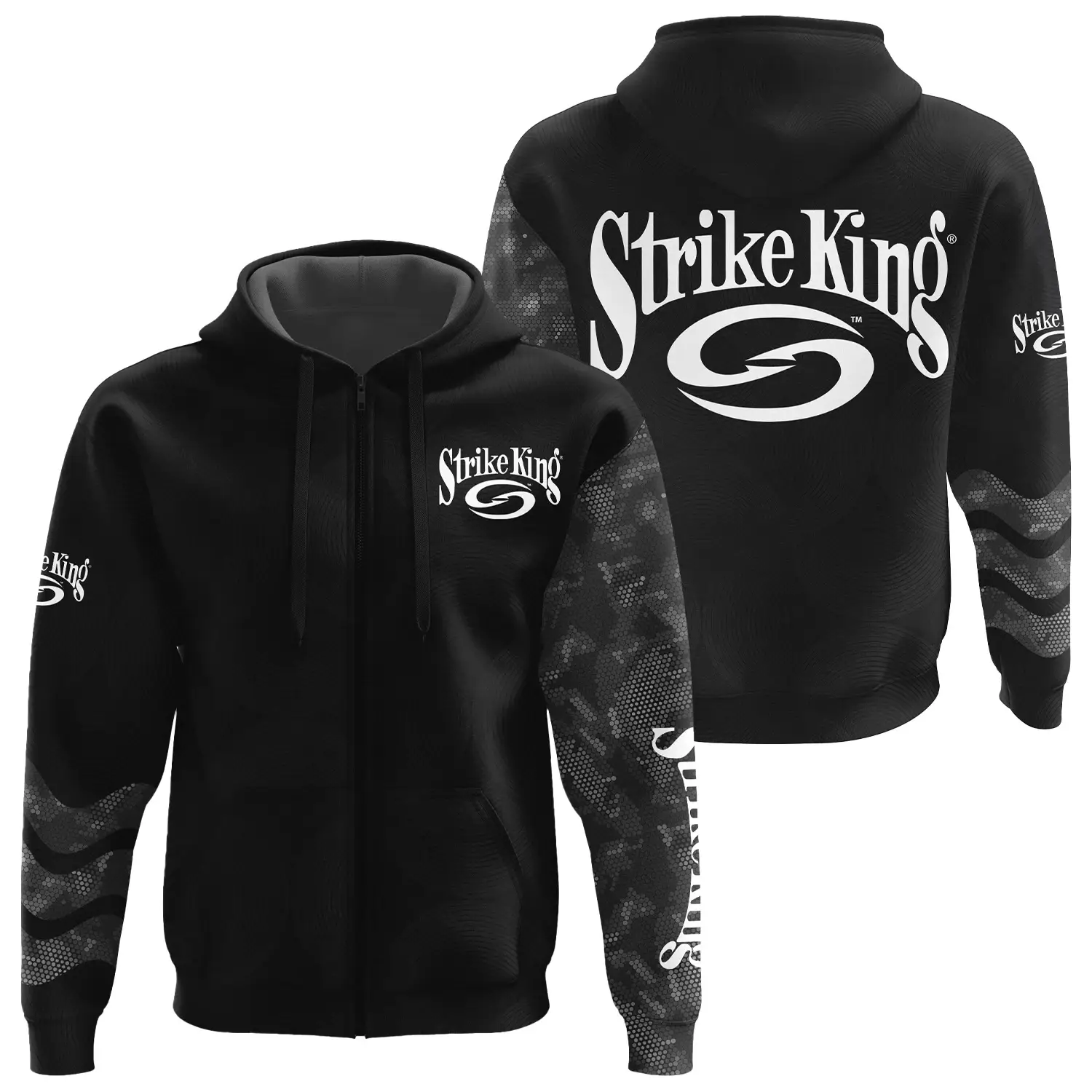 Strike King Exclusive Logo Zipper Hoodie TTFSHDZ3D081911SKZ – Strike King Hoodie