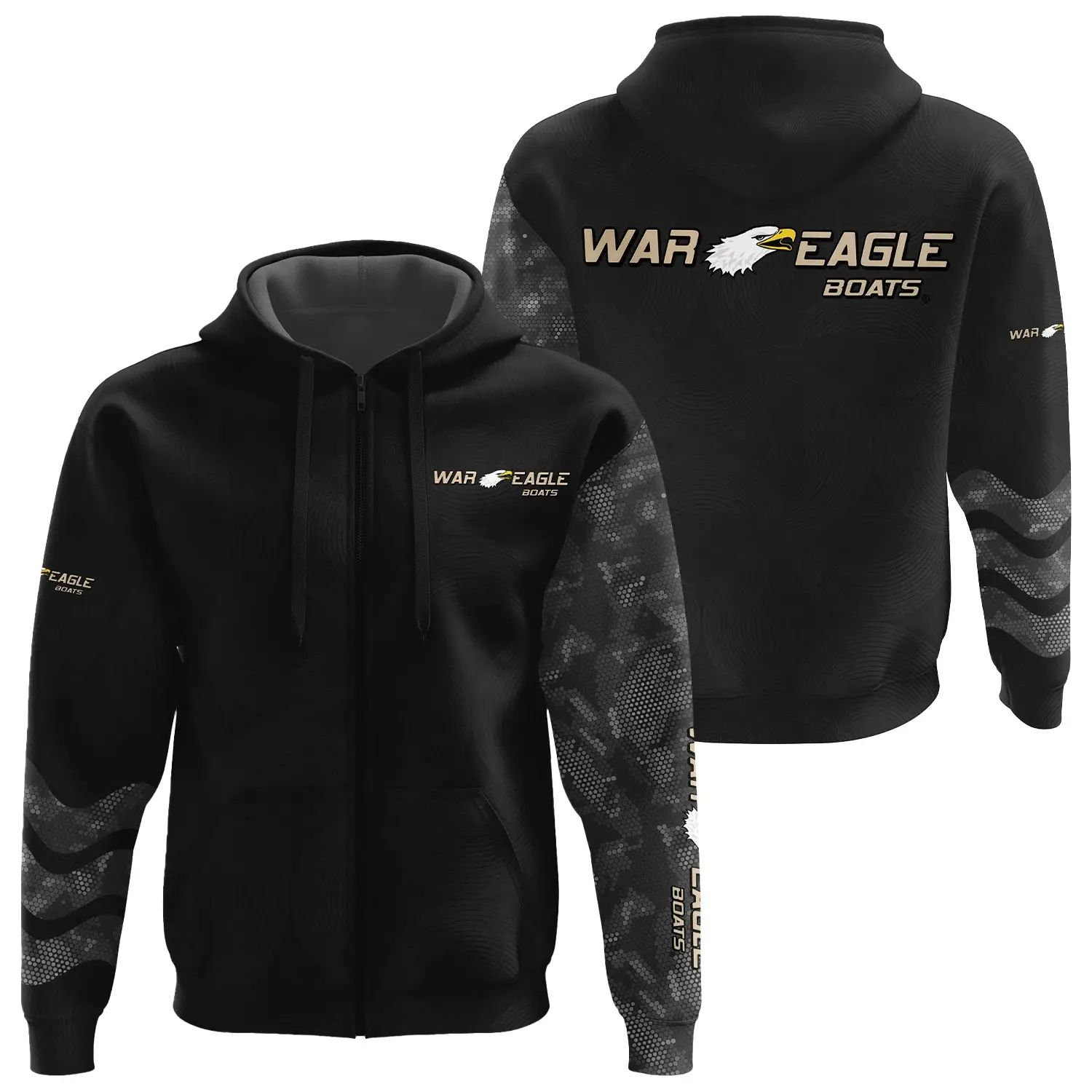 War Eagle Exclusive Logo Zipper Hoodie TTFSHDZ3D081911WEZ – War Eagle Hoodie