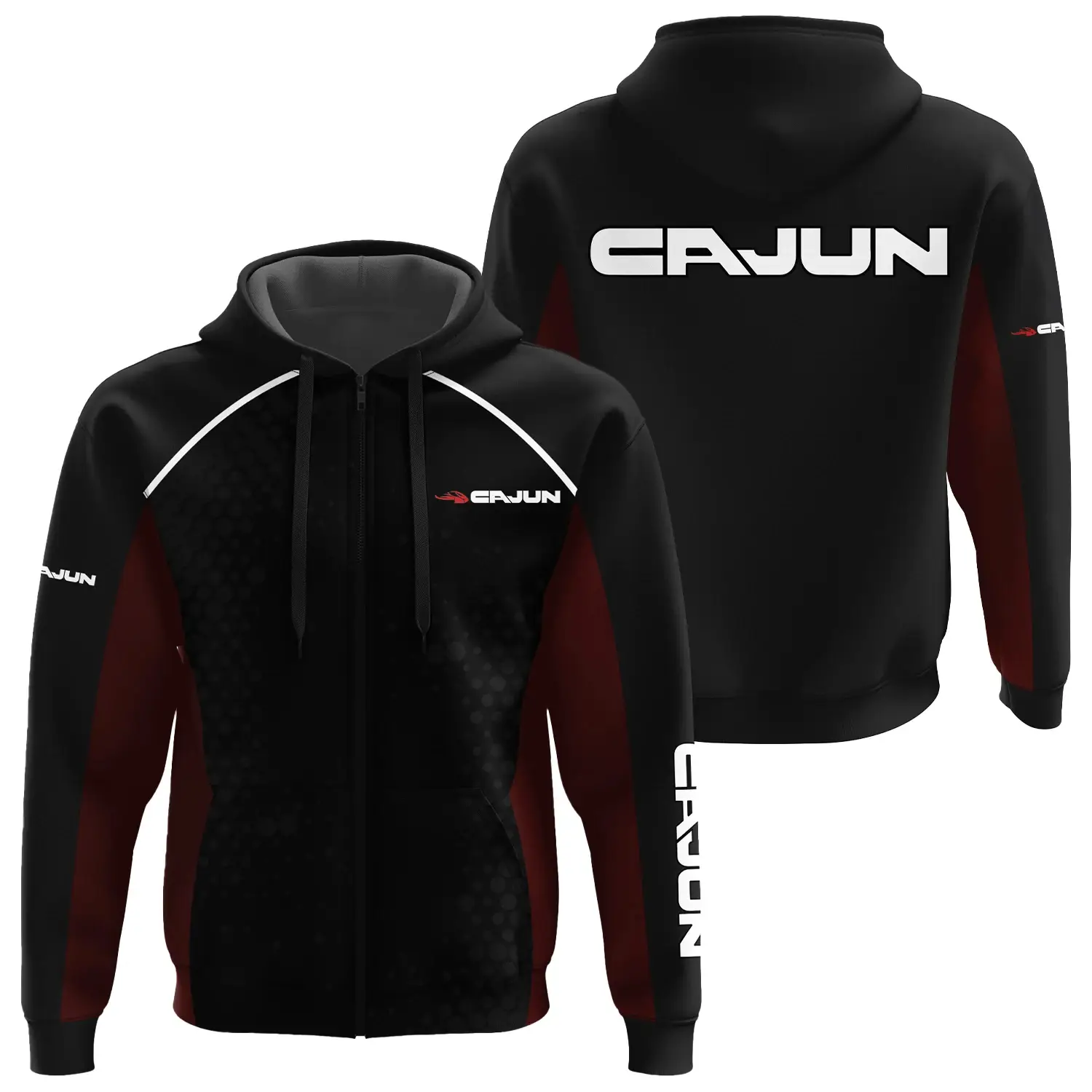 Cajun Exclusive Logo Zipper Hoodie TTFSHDZ3D081912CJZ – Cajun Hoodie