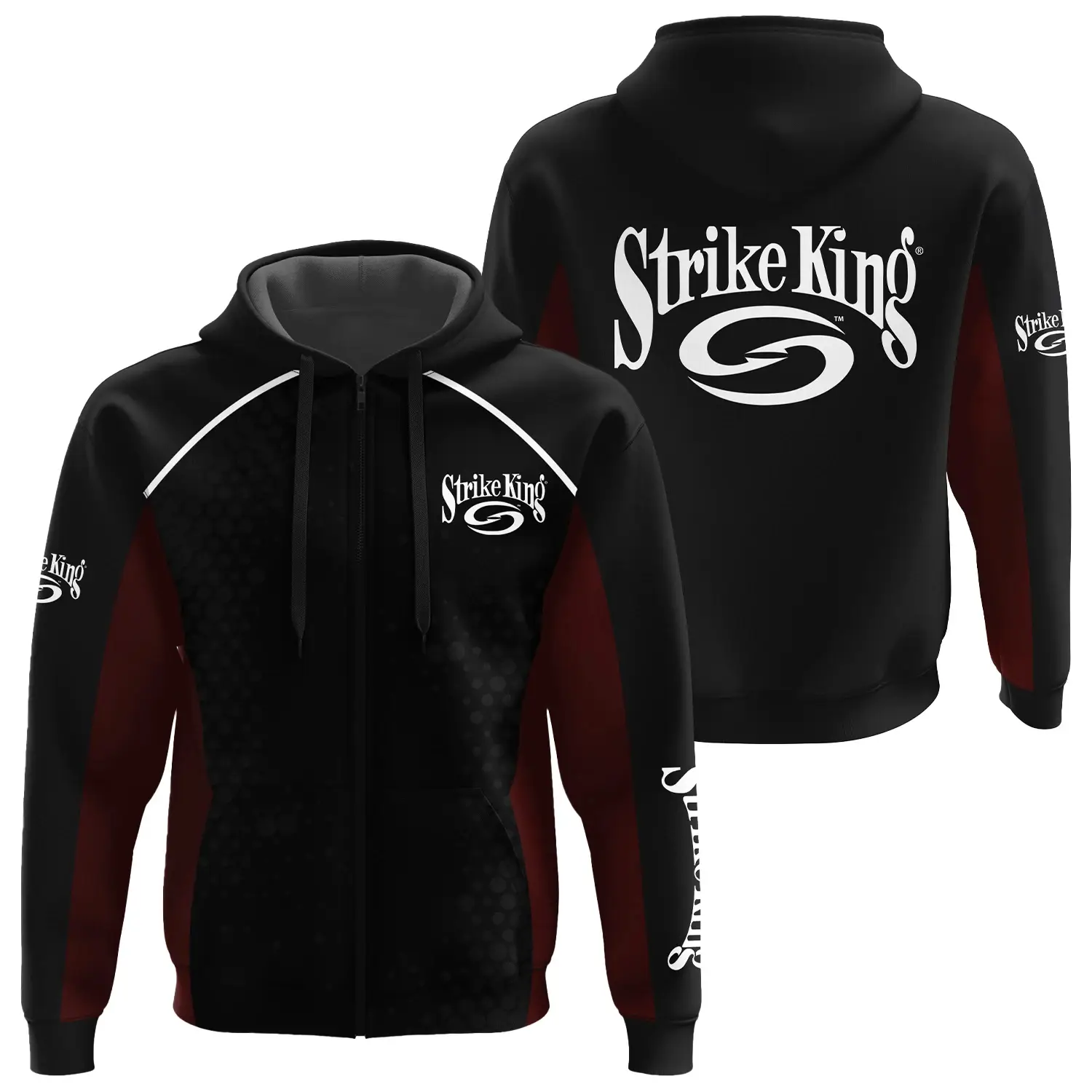 Strike King Exclusive Logo Zipper Hoodie TTFSHDZ3D081912SKZ – Strike King Hoodie
