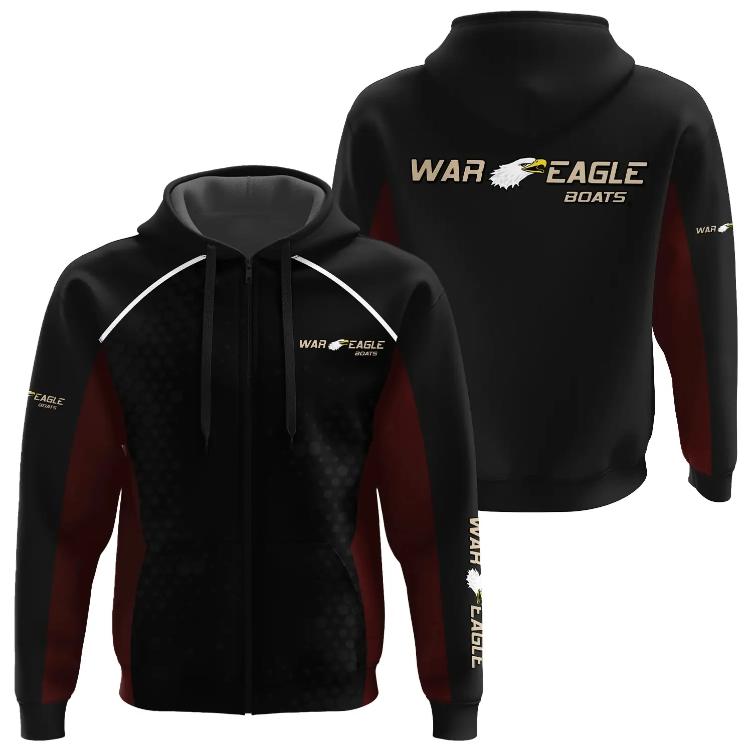 War Eagle Exclusive Logo Zipper Hoodie TTFSHDZ3D081912WEZ – War Eagle Hoodie
