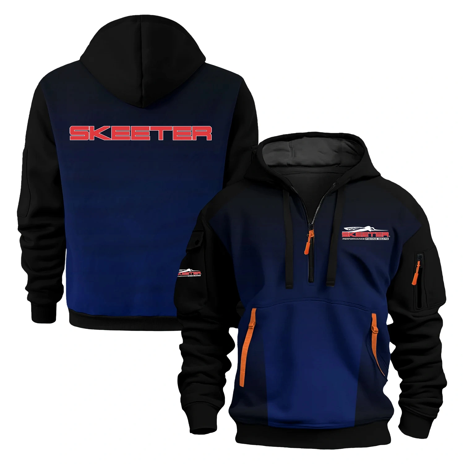 Skeeter Exclusive Logo Half Zipper Hoodie TTFSHHZ3D081902STZ – Skeeter Hoodie Skeeter Exclusive Logo Half Zipper Hoodie TTFSHHZ3D081902STZ – Skeeter Hoodie