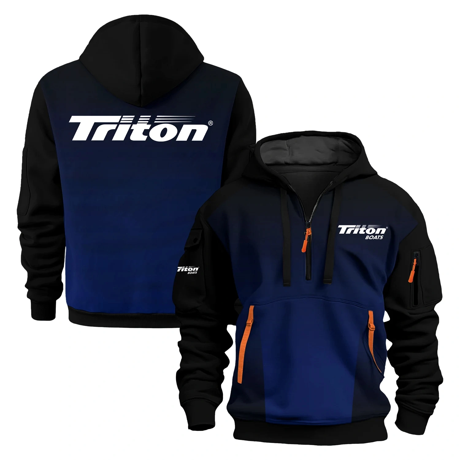 Triton Exclusive Logo Half Zipper Hoodie TTFSHHZ3D081902TBZ – Triton Hoodie Triton Exclusive Logo Half Zipper Hoodie TTFSHHZ3D081902TBZ – Triton Hoodie