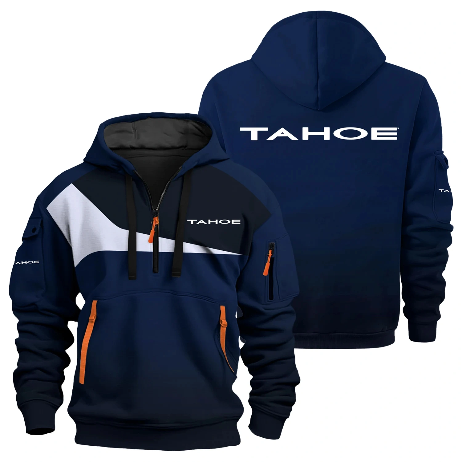 Tahoe Exclusive Logo Half Zipper Hoodie TTFSHHZ3D081903TAZ – Tahoe Hoodie