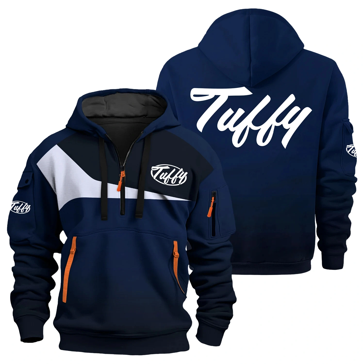 Tuffy Exclusive Logo Half Zipper Hoodie TTFSHHZ3D081903TUZ – Tuffy Hoodie