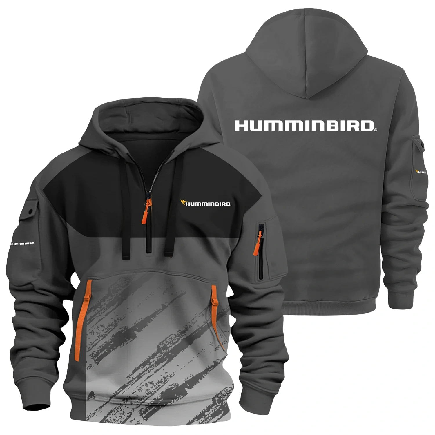 Humminbird Exclusive Logo Half Zipper Hoodie TTFSHHZ3D081904HUZ – Humminbird Hoodie