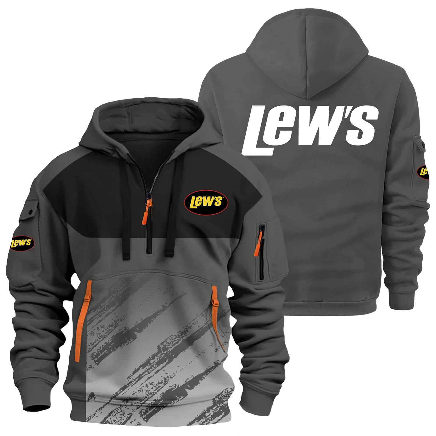 Lew’s Exclusive Logo Half Zipper Hoodie TTFSHHZ3D081904LSZ – Lew’s Hoodie