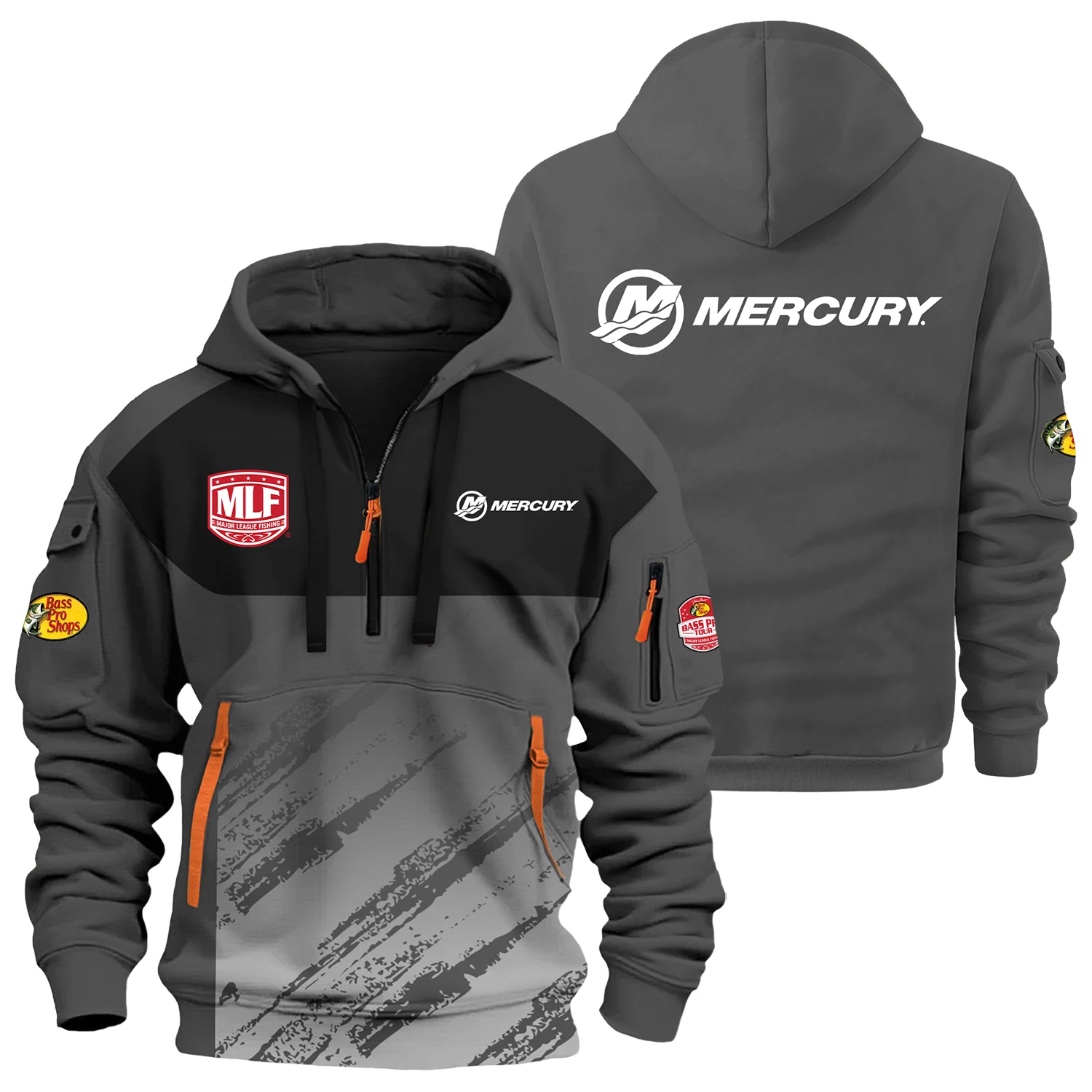 Mercury Bass Pro Tour Half Zipper Hoodie TTFSHHZ3D081904MPMZ – Mercury Bass Pro Tour Hoodie