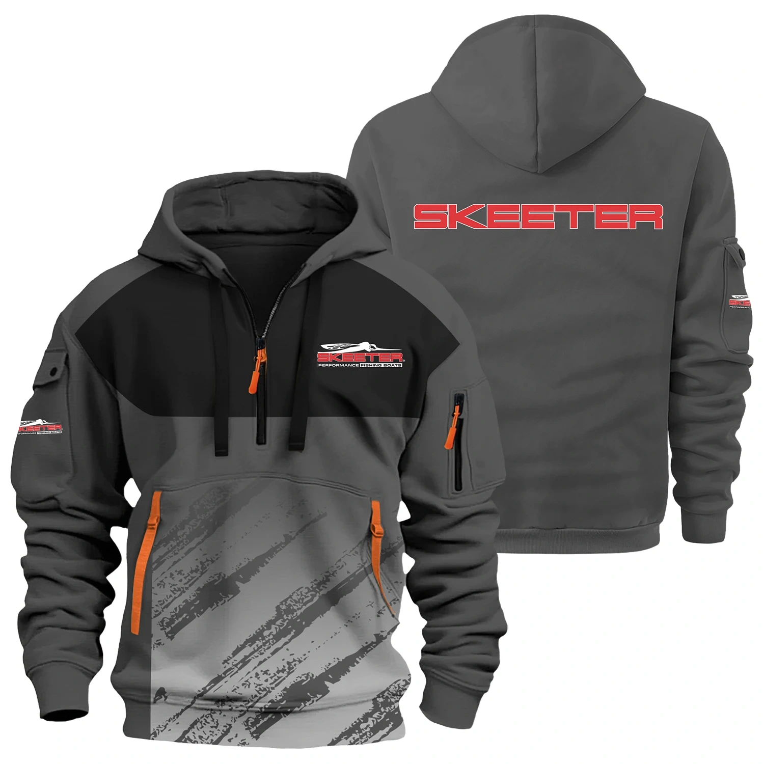 Skeeter Exclusive Logo Half Zipper Hoodie TTFSHHZ3D081904STZ – Skeeter Hoodie