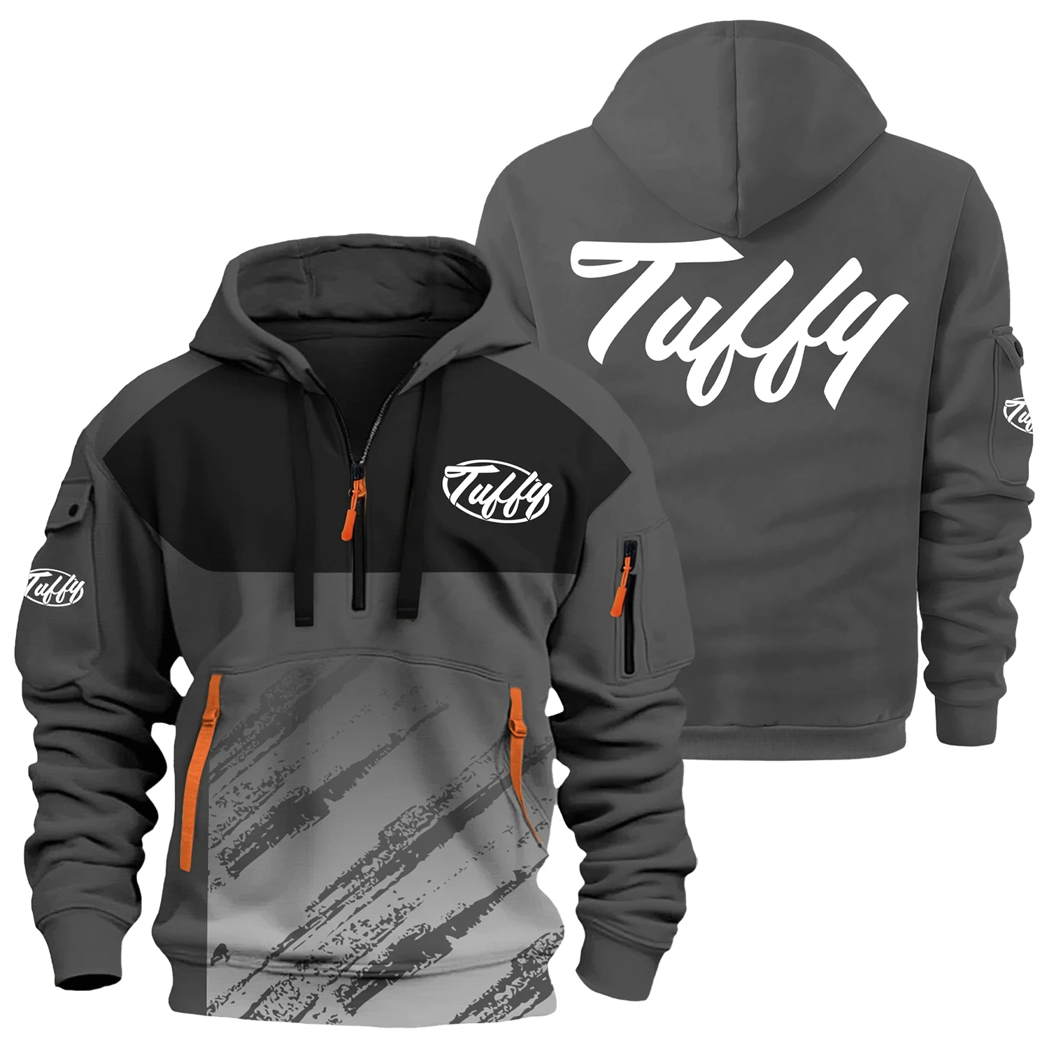 Tuffy Exclusive Logo Half Zipper Hoodie TTFSHHZ3D081904TUZ – Tuffy Hoodie