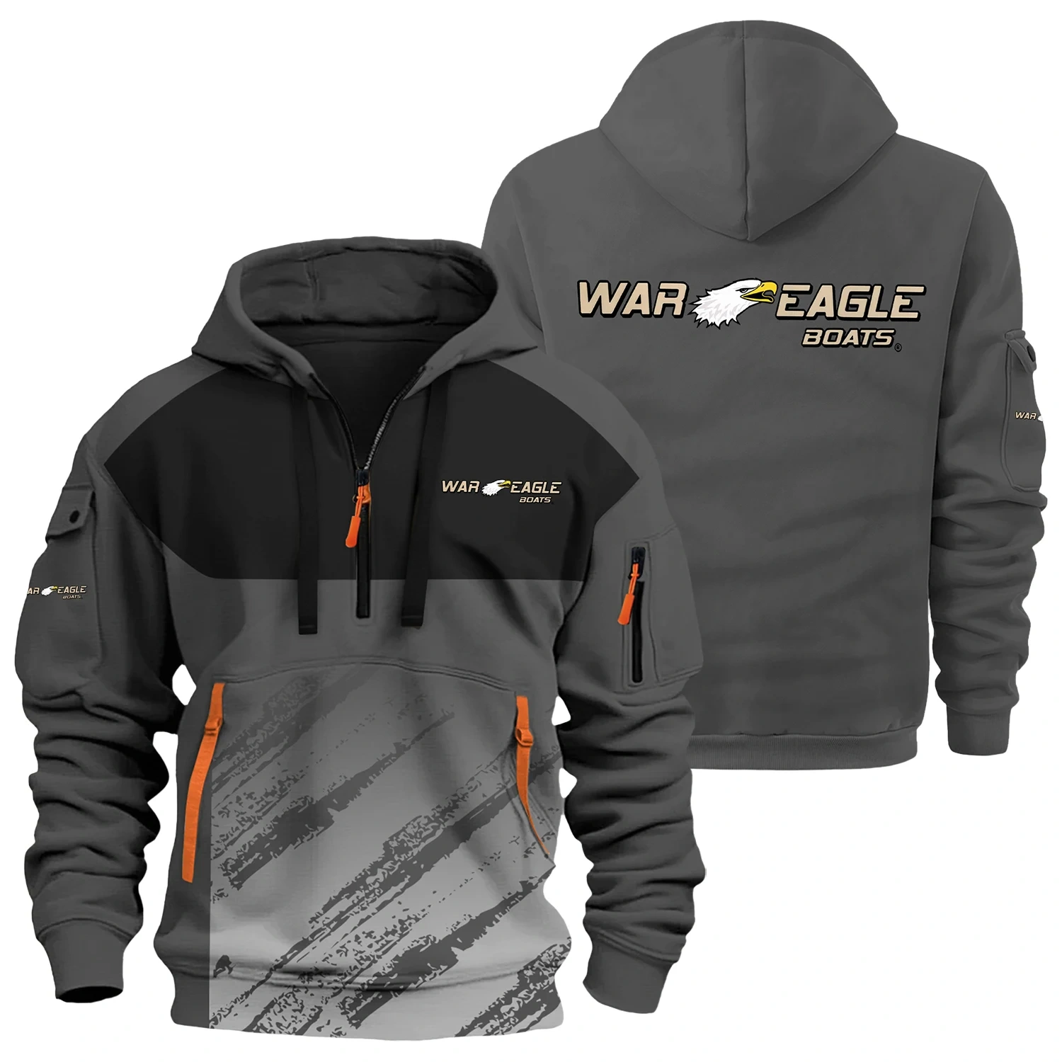 War Eagle Exclusive Logo Half Zipper Hoodie TTFSHHZ3D081904WEZ – War Eagle Hoodie