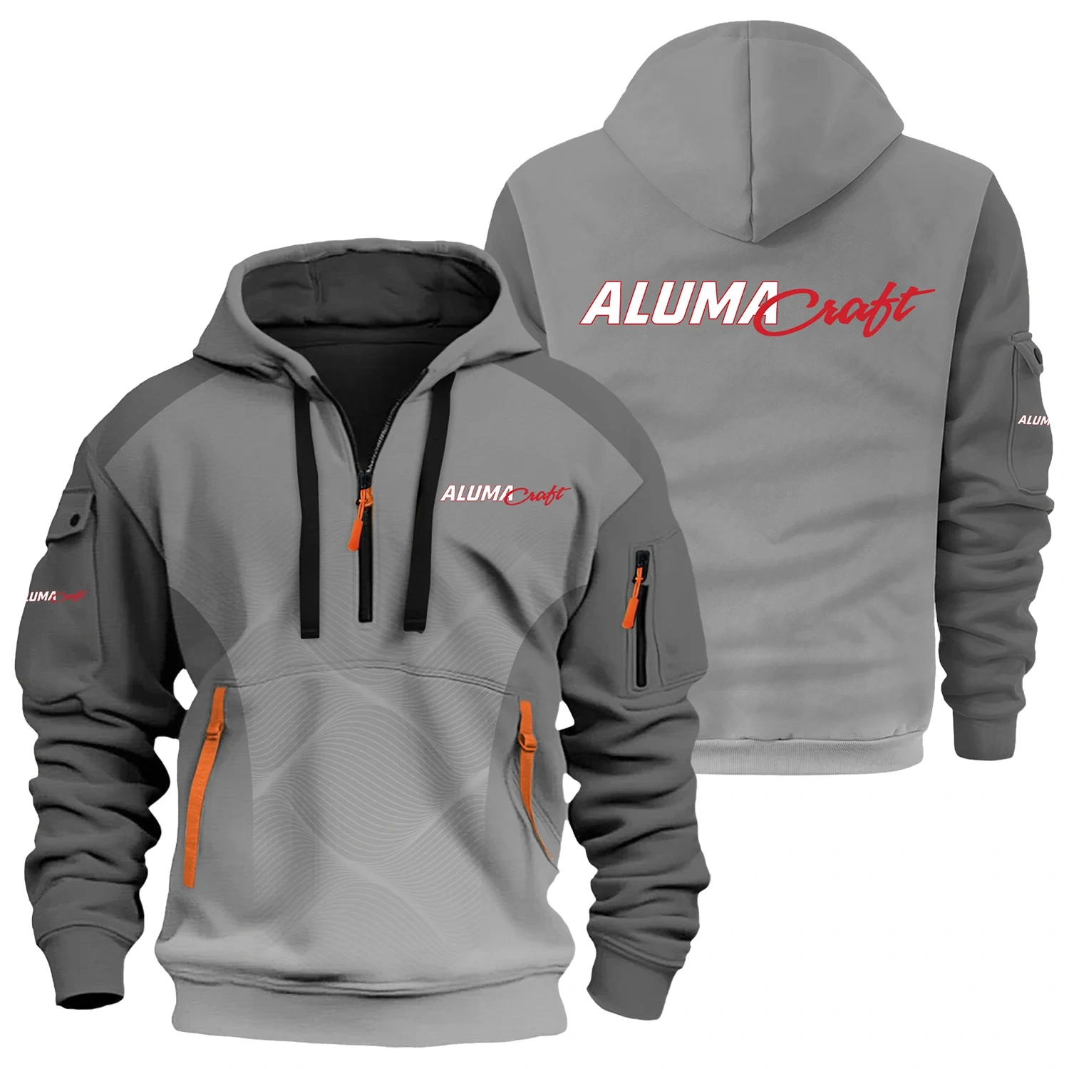 Alumacraft Exclusive Logo Half Zipper Hoodie TTFSHHZ3D081905ACZ – Alumacraft Hoodie