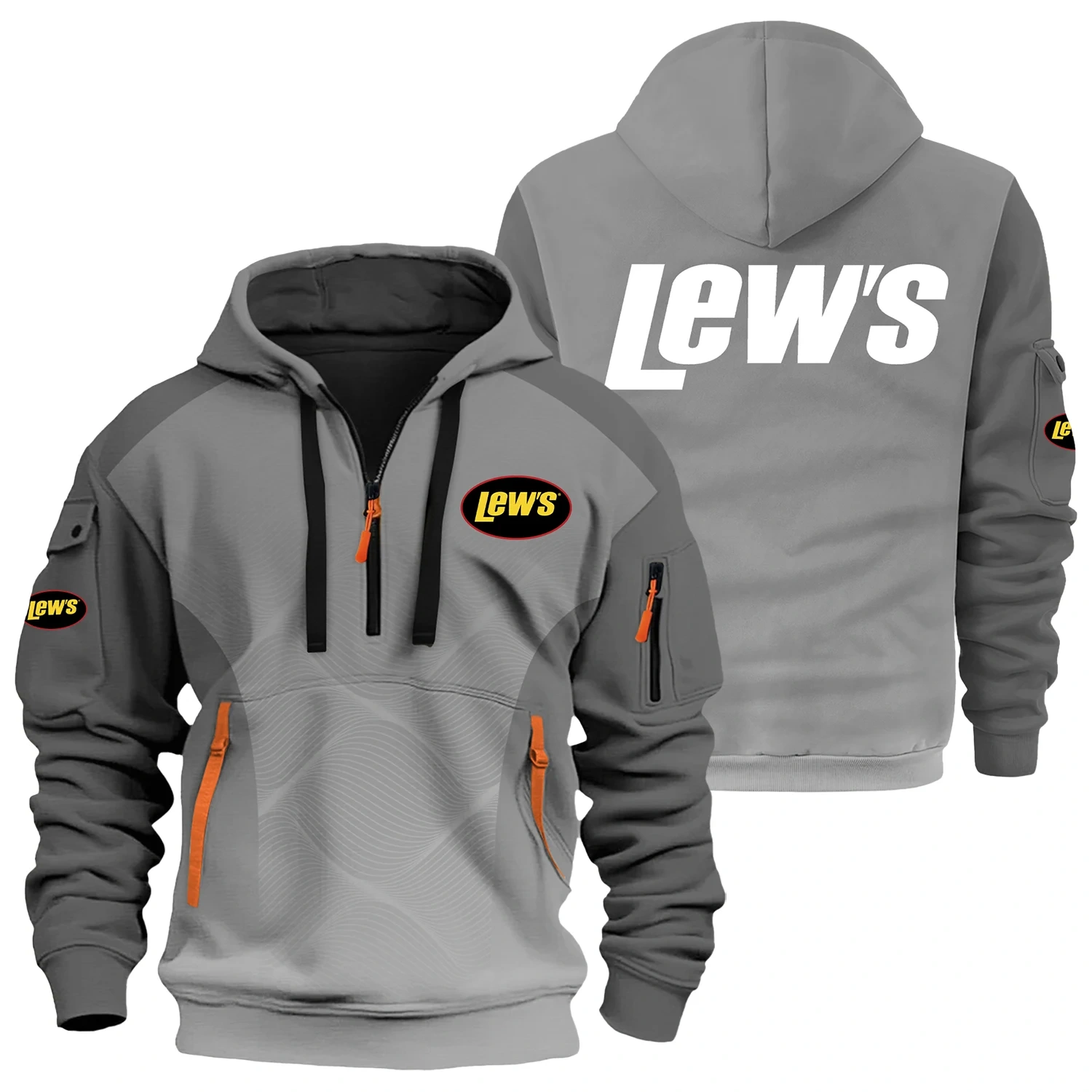 Lew’s Exclusive Logo Half Zipper Hoodie TTFSHHZ3D081905LSZ – Lew’s Hoodie