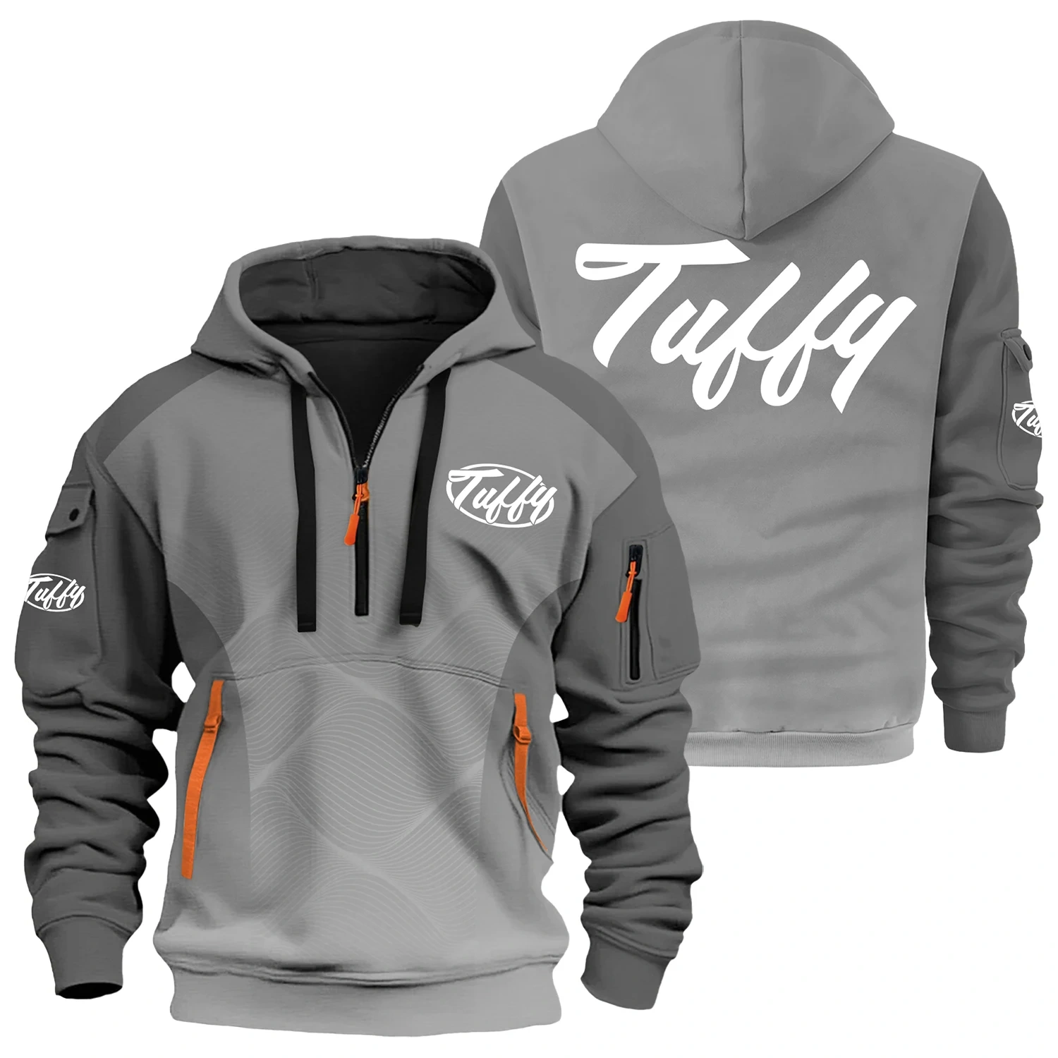 Tuffy Exclusive Logo Half Zipper Hoodie TTFSHHZ3D081905TUZ – Tuffy Hoodie