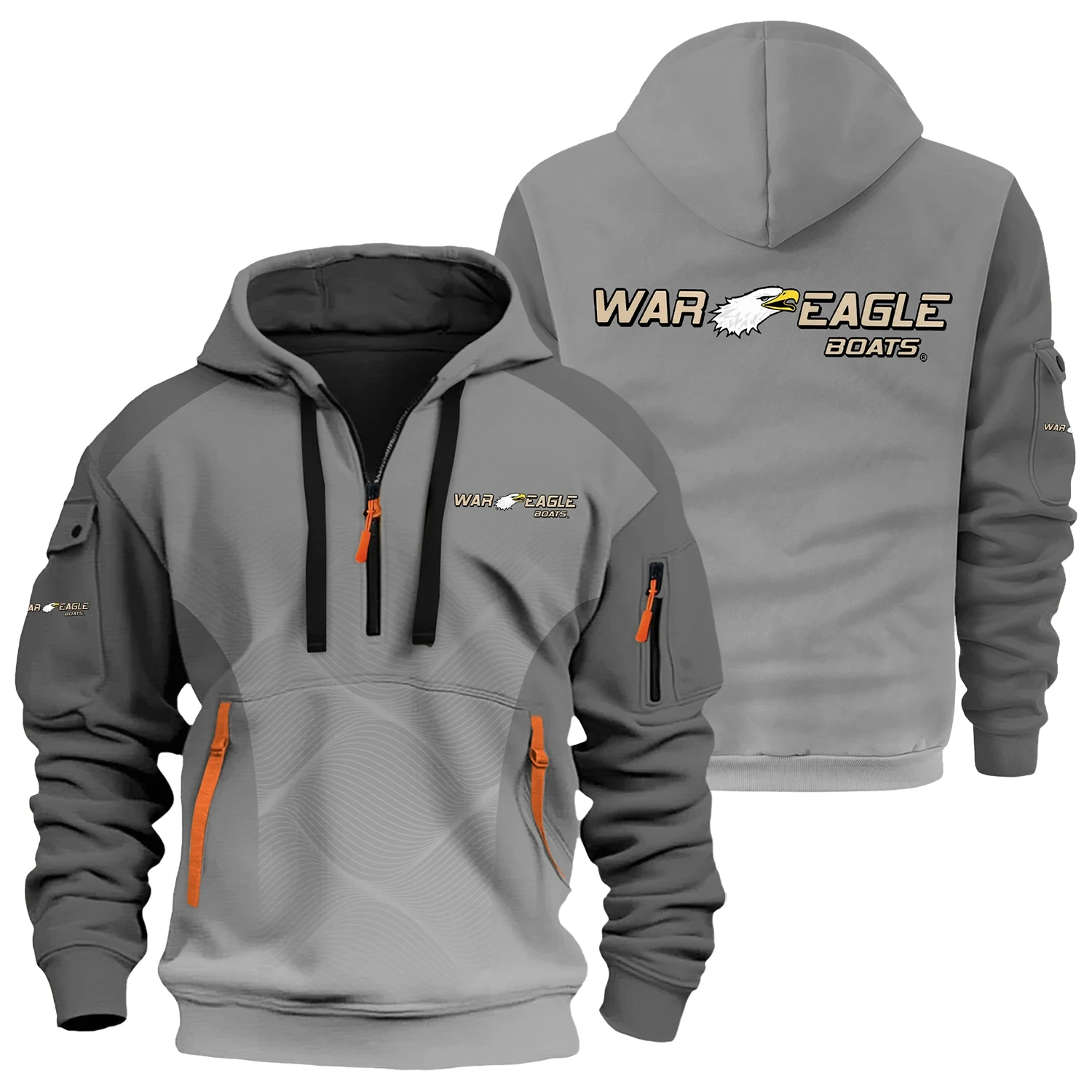 War Eagle Exclusive Logo Half Zipper Hoodie TTFSHHZ3D081905WEZ – War Eagle Hoodie
