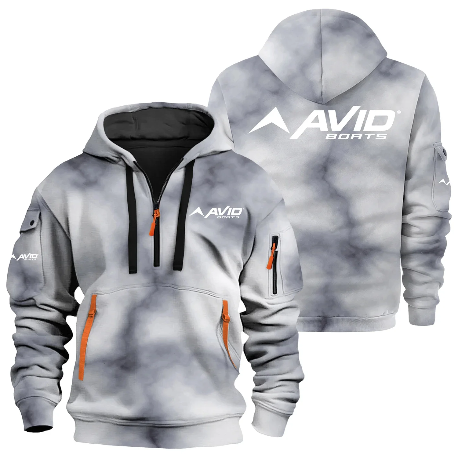 Avid Exclusive Logo Half Zipper Hoodie TTFSHHZ3D081906AVZ – Avid Hoodie