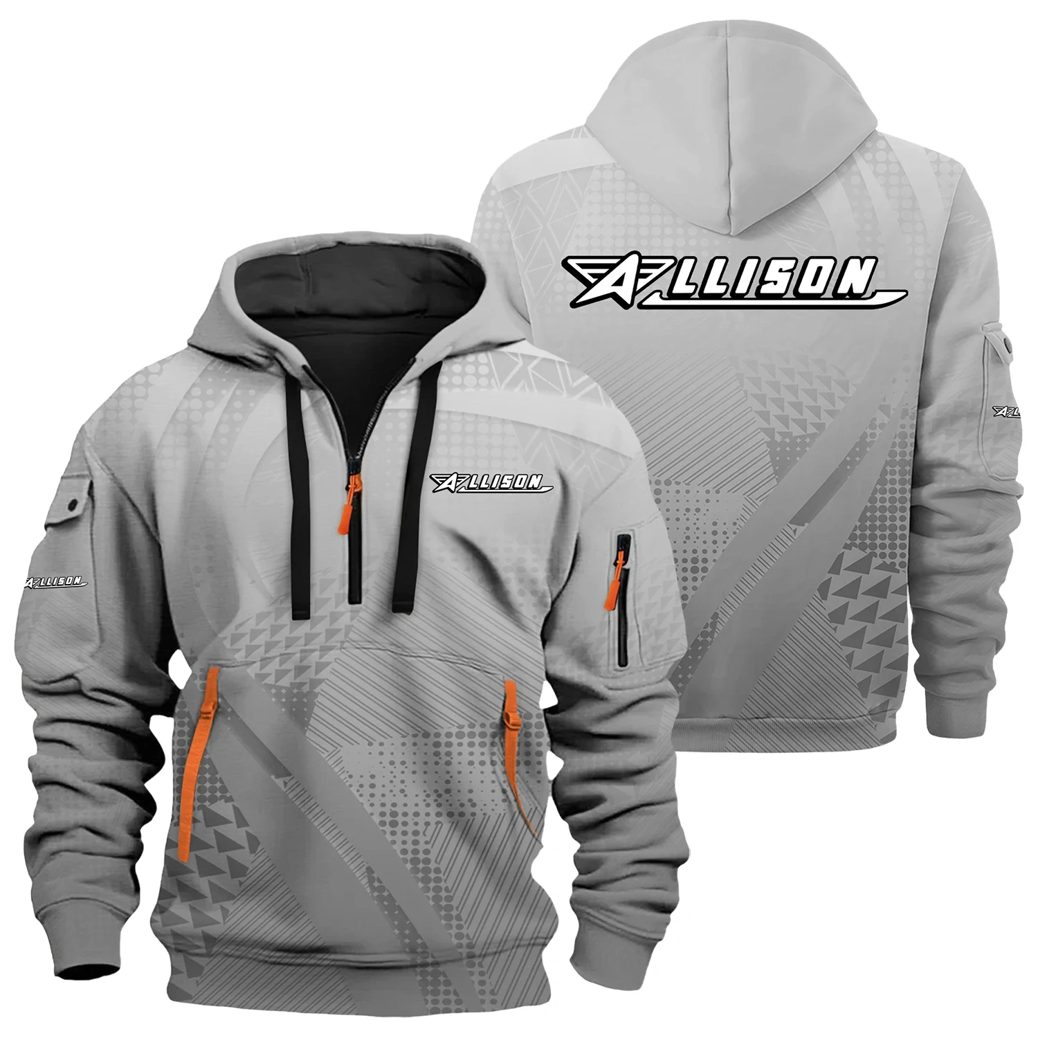 Allison Exclusive Logo Half Zipper Hoodie TTFSHHZ3D081907ALZ – Allison Hoodie