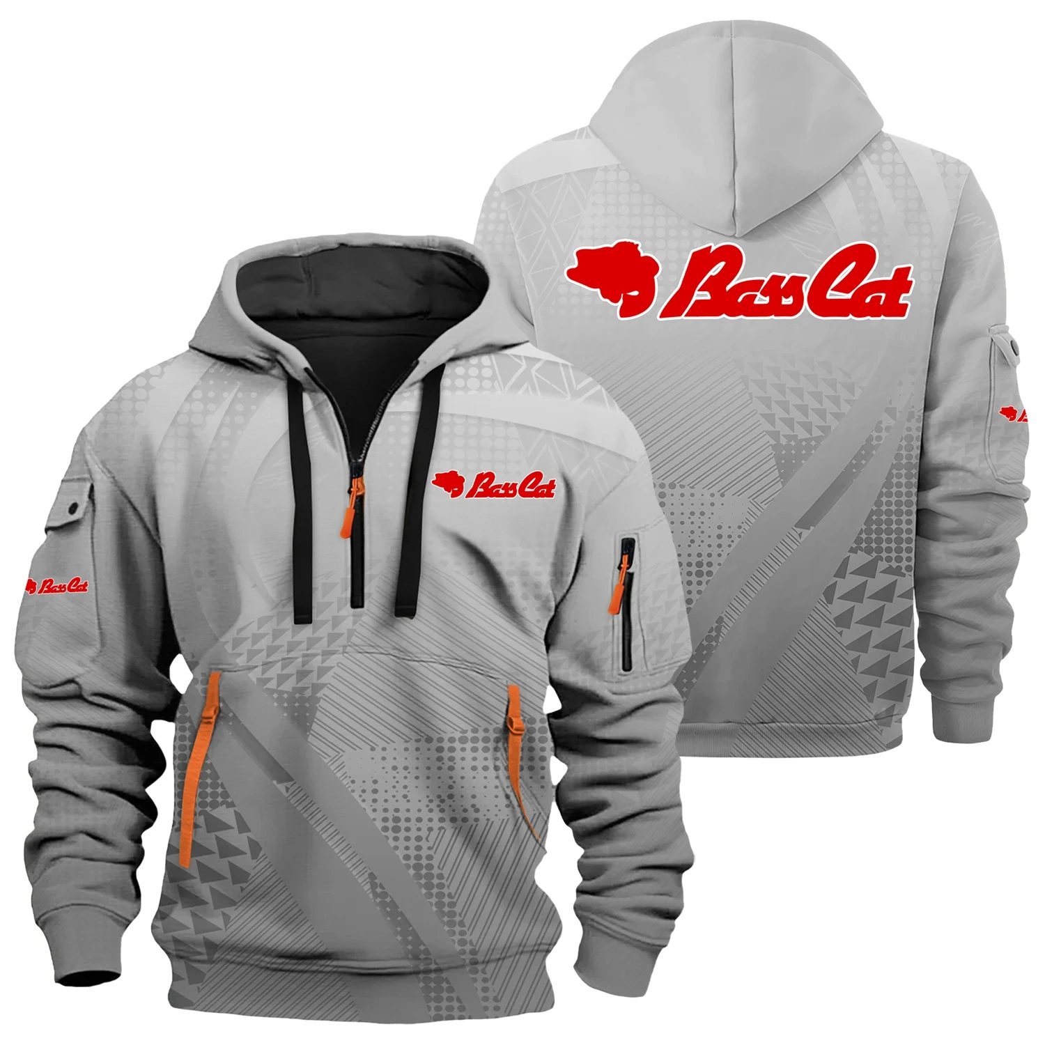 Bass Cat Exclusive Logo Half Zipper Hoodie TTFSHHZ3D081907BCZ – Bass Cat Hoodie