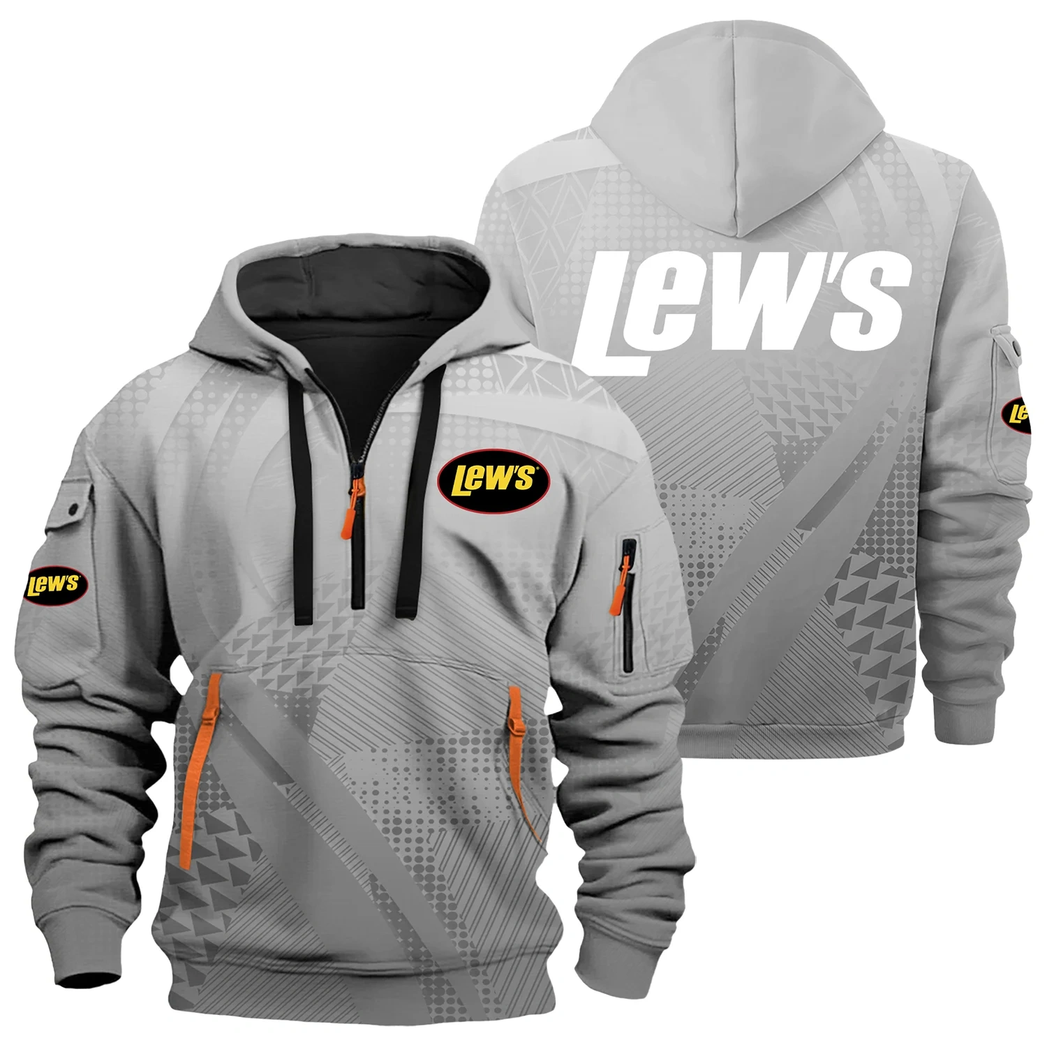 Lew’s Exclusive Logo Half Zipper Hoodie TTFSHHZ3D081907LSZ – Lew’s Hoodie