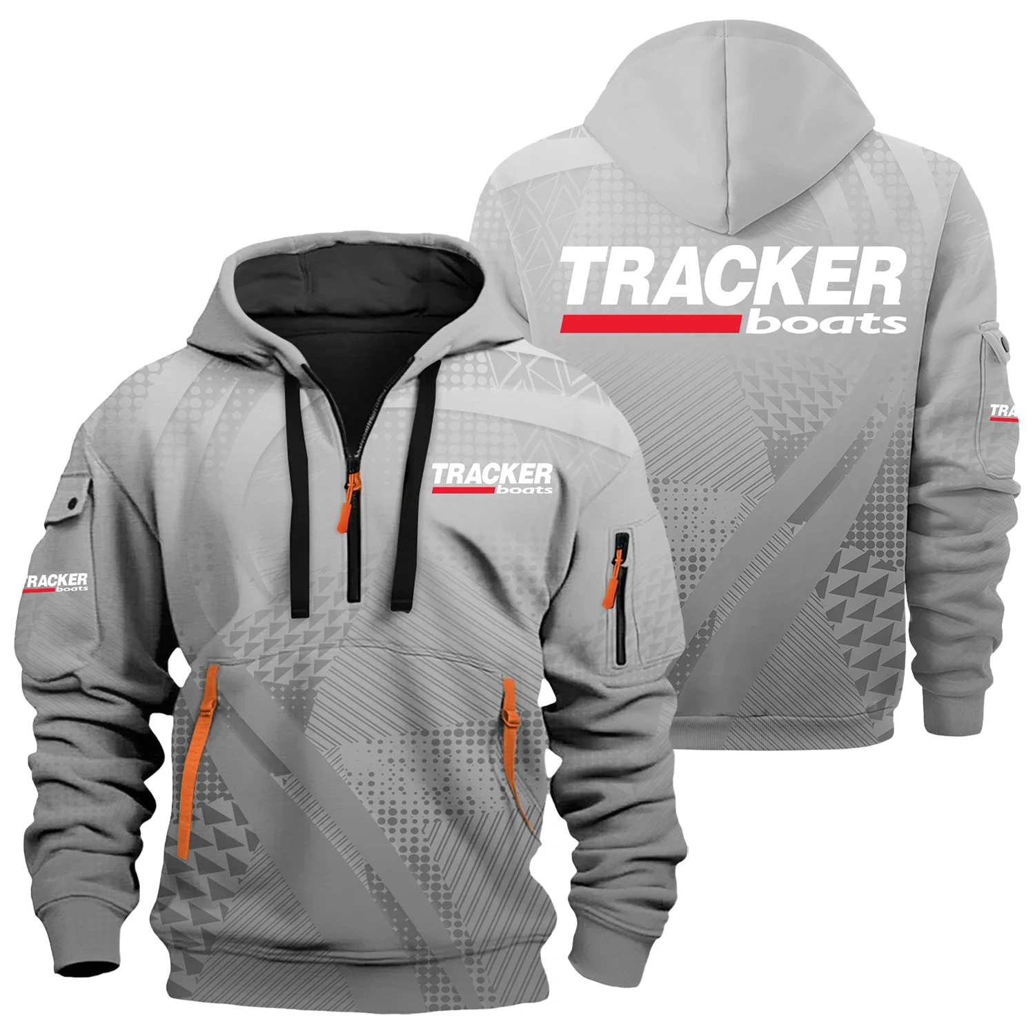 Tracker Exclusive Logo Half Zipper Hoodie TTFSHHZ3D081907TRZ – Tracker Hoodie
