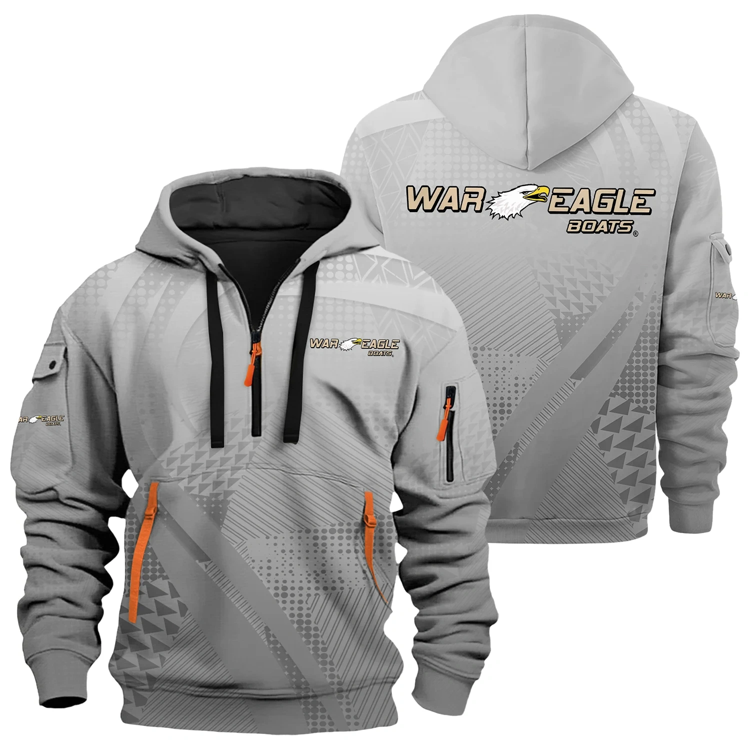 War Eagle Exclusive Logo Half Zipper Hoodie TTFSHHZ3D081907WEZ – War Eagle Hoodie War Eagle Exclusive Logo Half Zipper Hoodie TTFSHHZ3D081907WEZ – War Eagle Hoodie