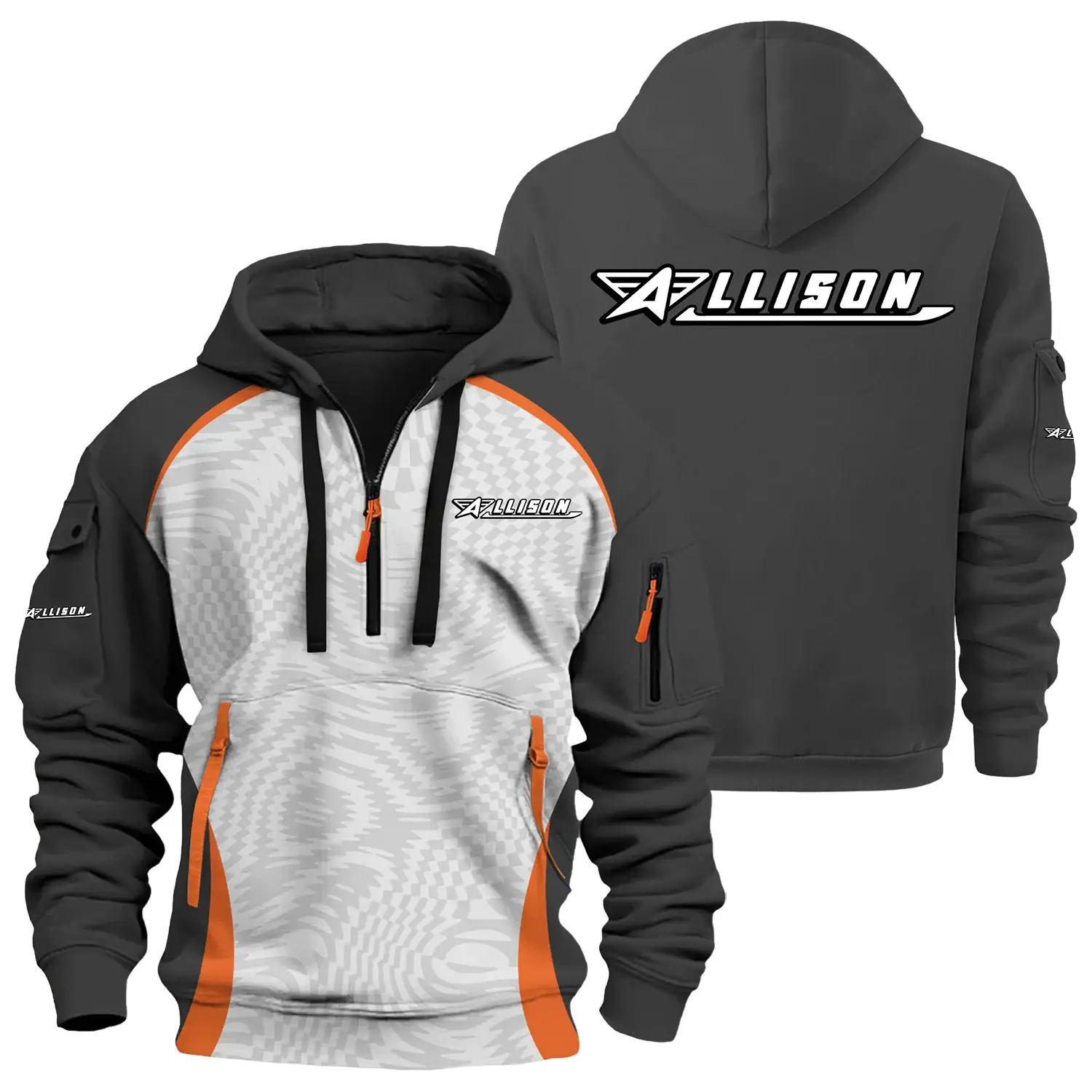 Allison Exclusive Logo Half Zipper Hoodie TTFSHHZ3D081909ALZ – Allison Hoodie Allison Exclusive Logo Half Zipper Hoodie TTFSHHZ3D081909ALZ – Allison Hoodie