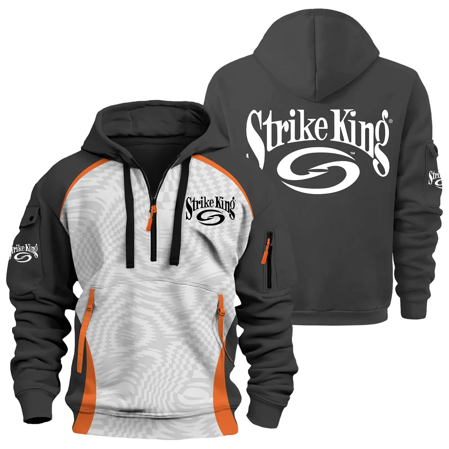 Strike King Exclusive Logo Half Zipper Hoodie TTFSHHZ3D081909SKZ – Strike King Hoodie