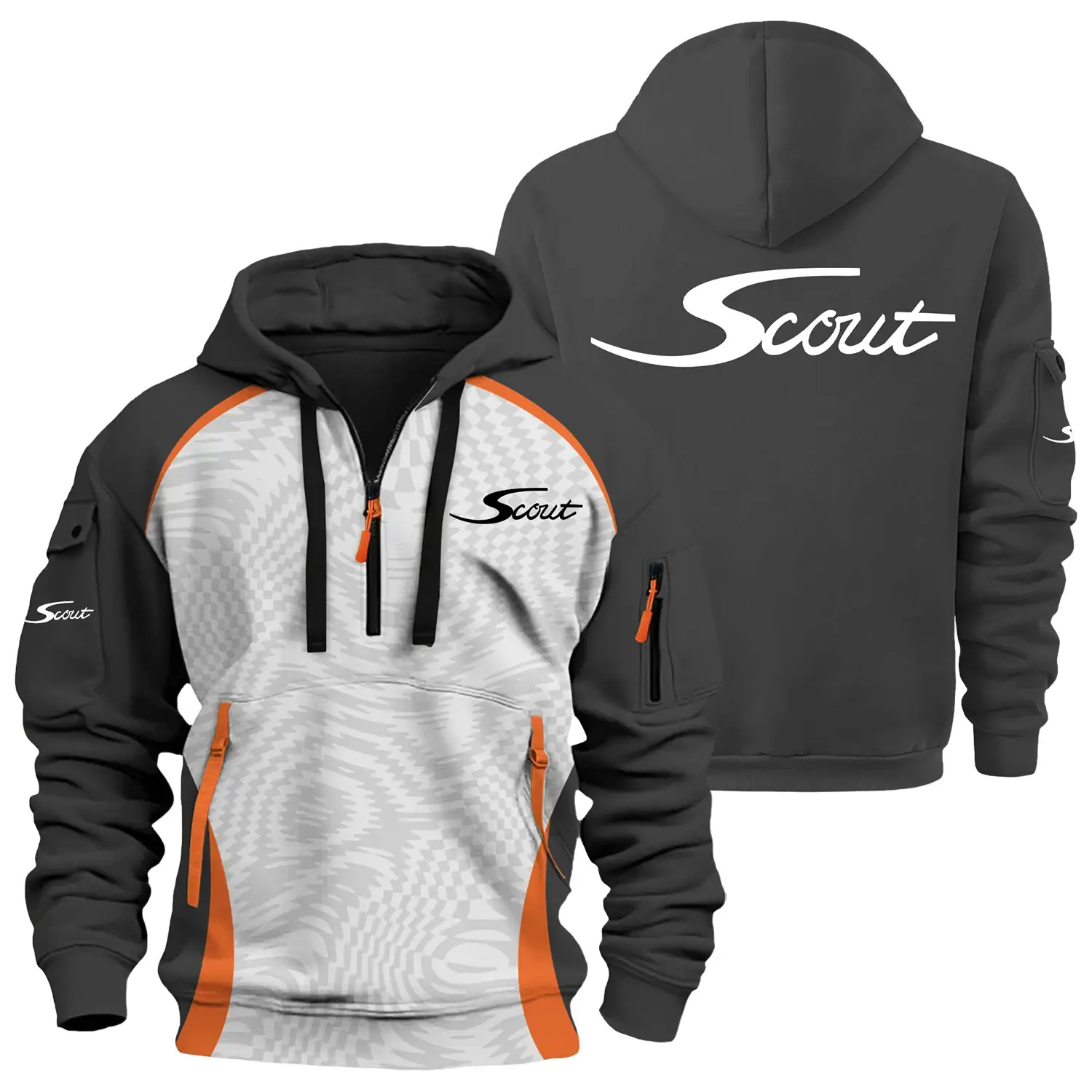 Scout Exclusive Logo Half Zipper Hoodie TTFSHHZ3D081909SSZ – Scout Hoodie