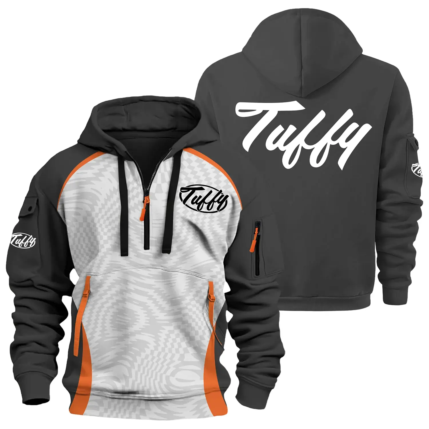 Tuffy Exclusive Logo Half Zipper Hoodie TTFSHHZ3D081909TUZ – Tuffy Hoodie