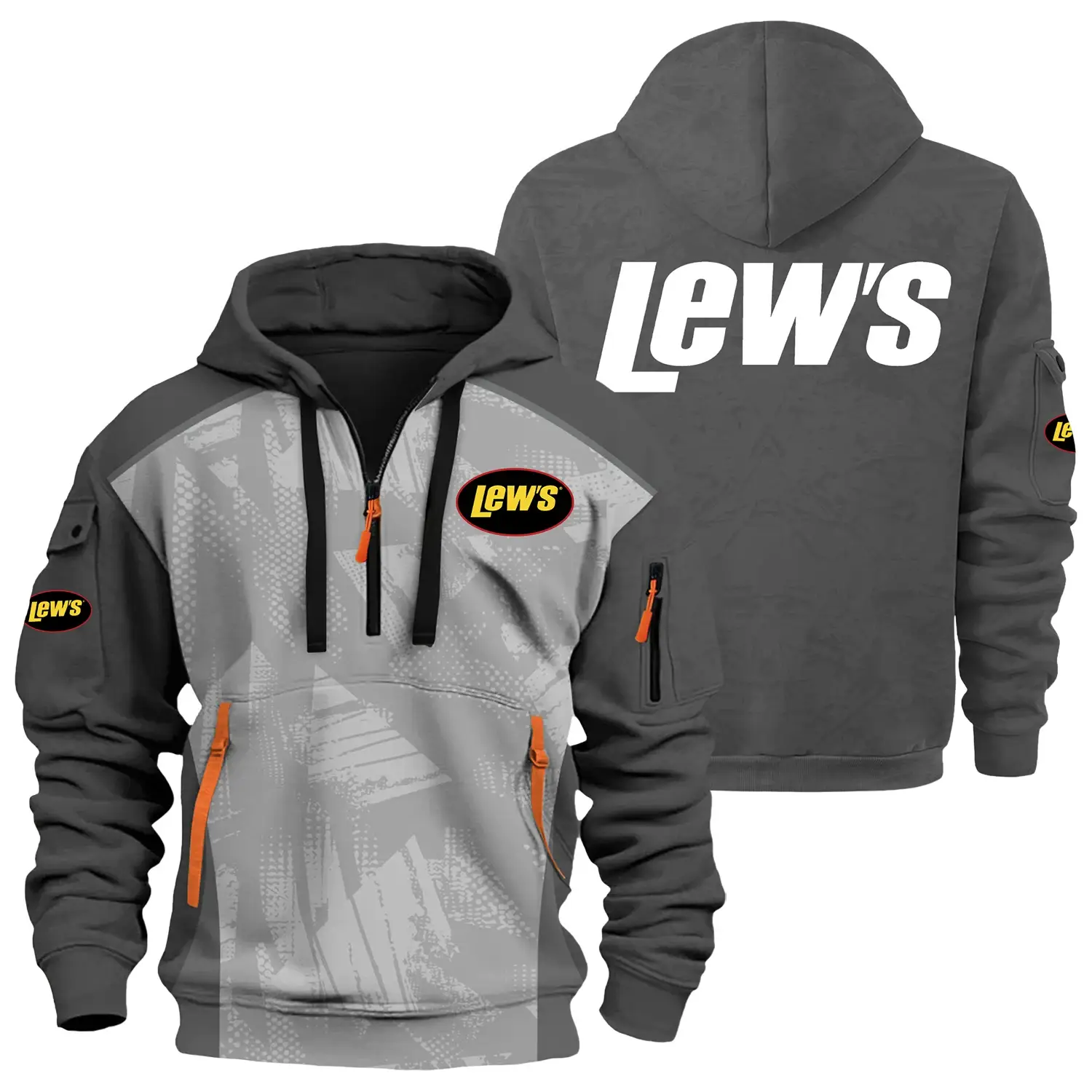 Lew’s Exclusive Logo Half Zipper Hoodie TTFSHHZ3D081910LSZ – Lew’s Hoodie Lew’s Exclusive Logo Half Zipper Hoodie TTFSHHZ3D081910LSZ – Lew’s Hoodie