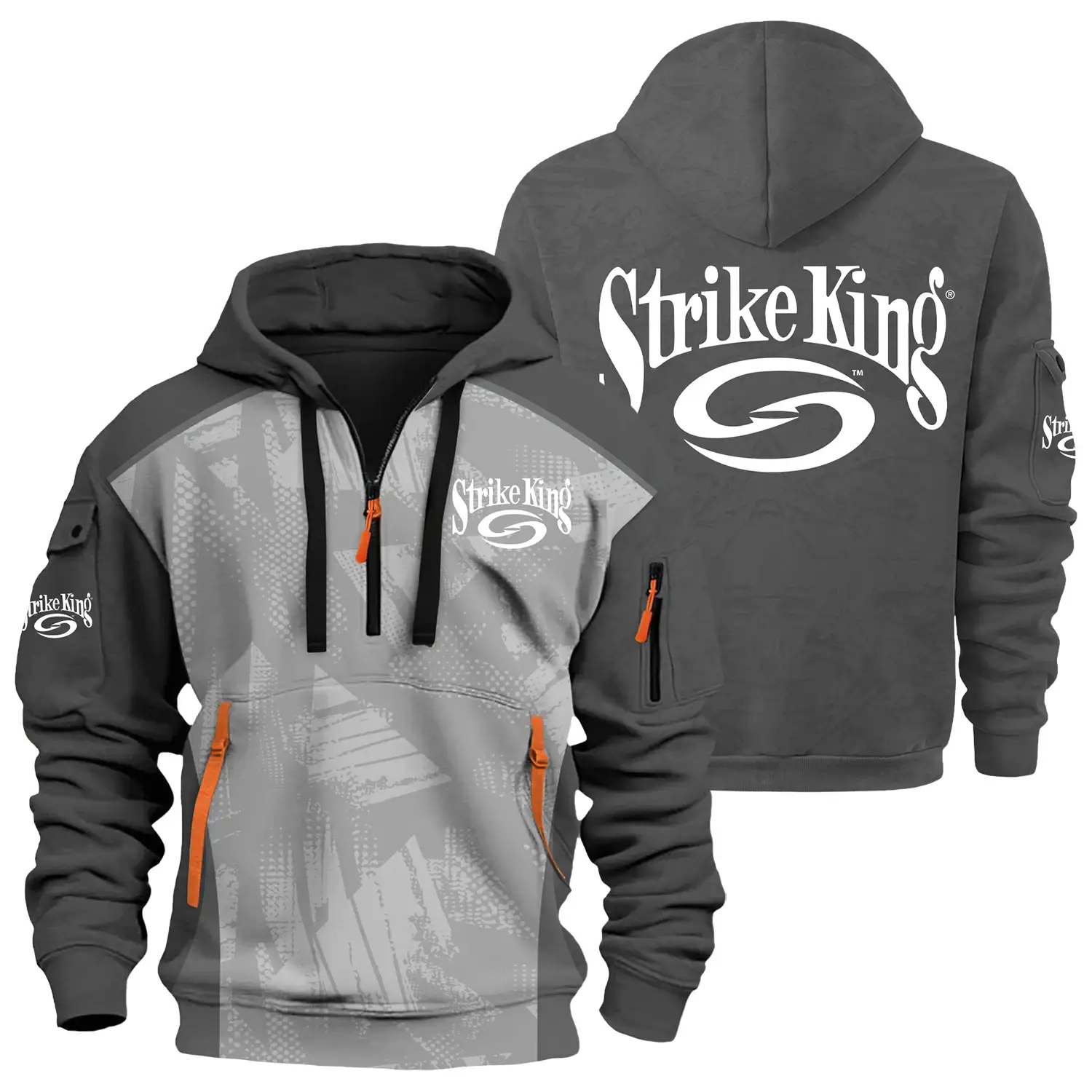 Strike King Exclusive Logo Half Zipper Hoodie TTFSHHZ3D081910SKZ – Strike King Hoodie Strike King Exclusive Logo Half Zipper Hoodie TTFSHHZ3D081910SKZ – Strike King Hoodie